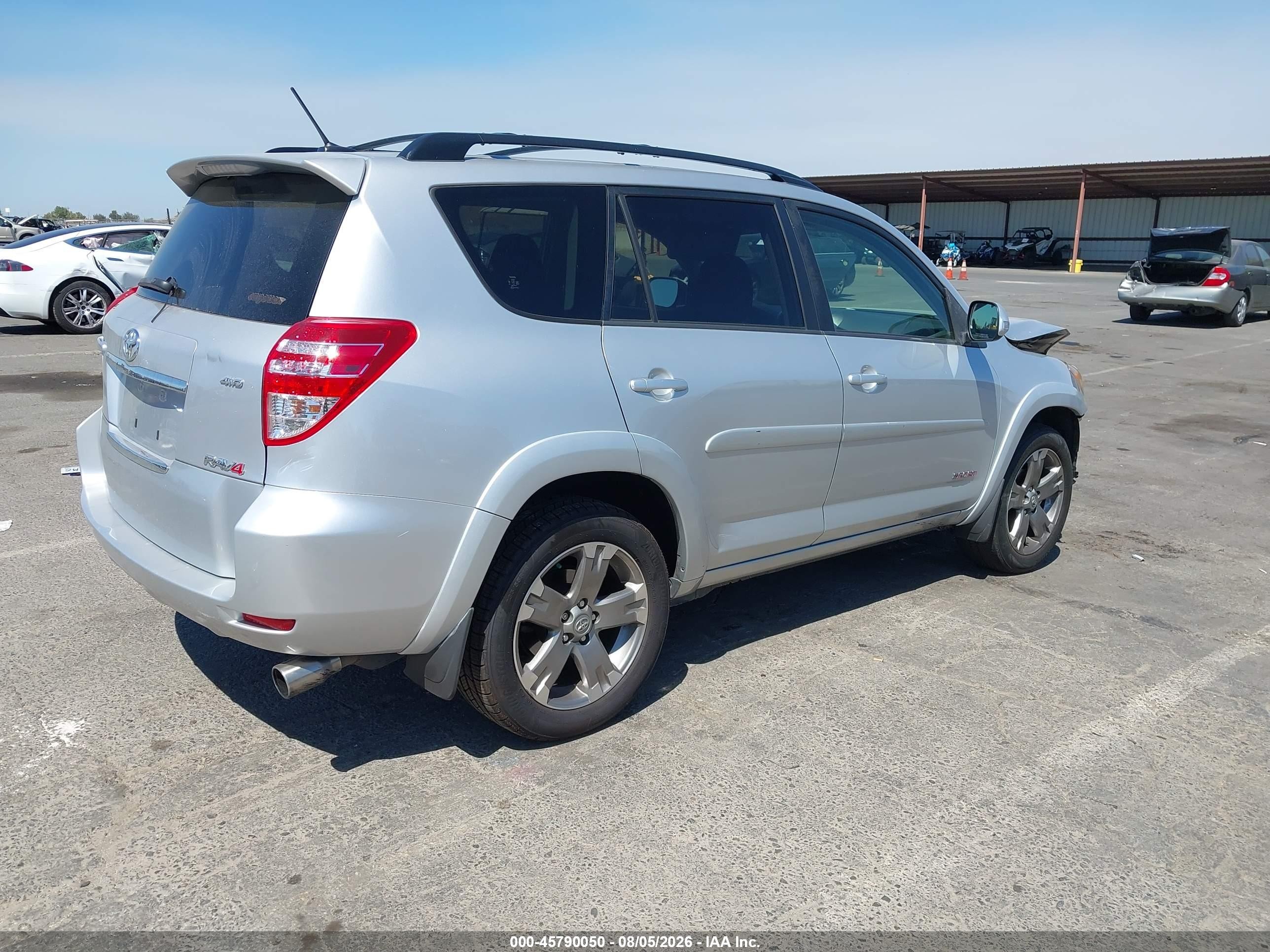 2012 Toyota Rav4 Sport Silver vin: JTMRF4DV3C5058162