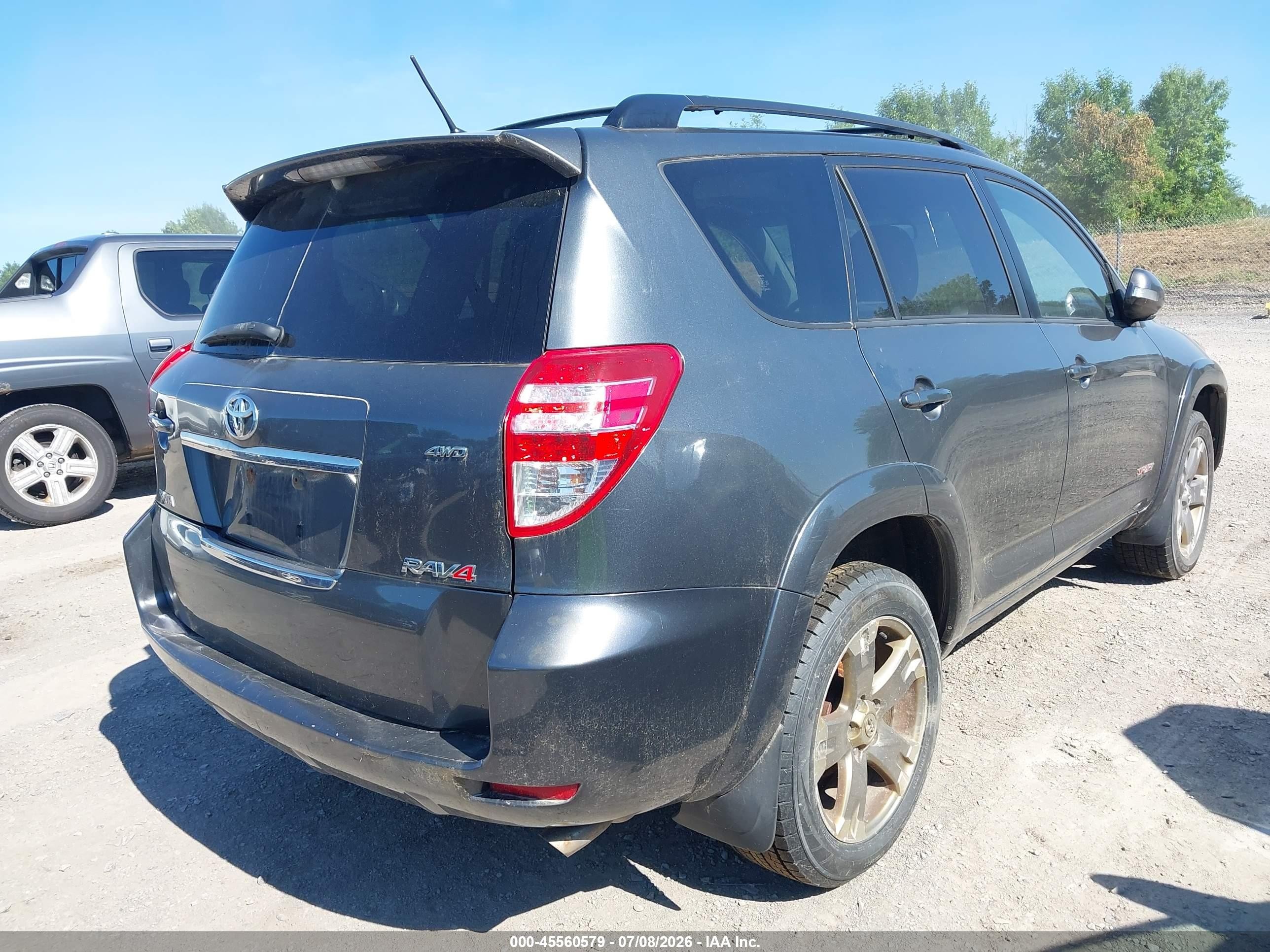 2010 Toyota Rav4 Sport Gray vin: JTMRF4DV5A5029596