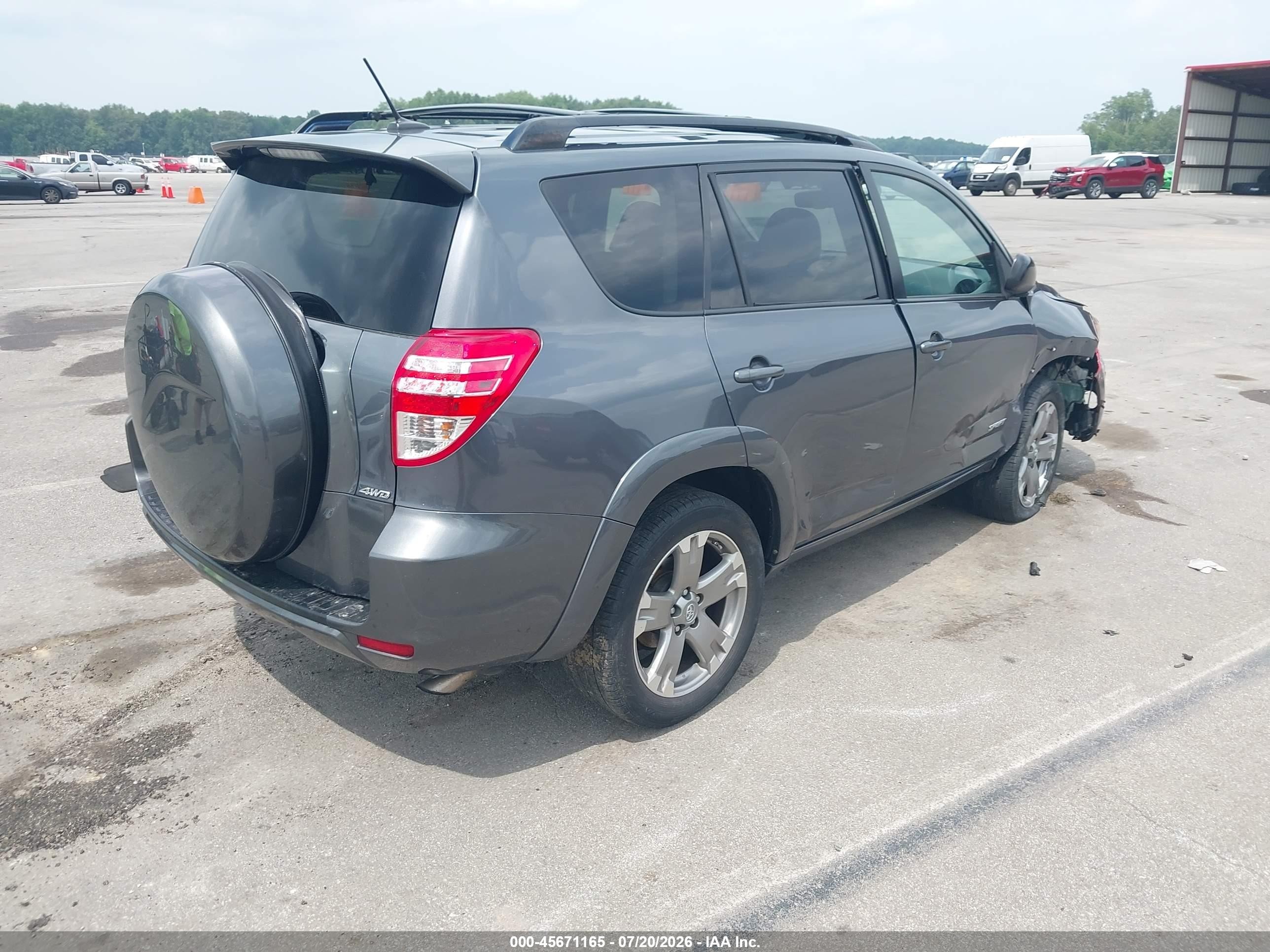 2010 Toyota Rav4 Sport Серый vin: JTMRF4DV6A5024150