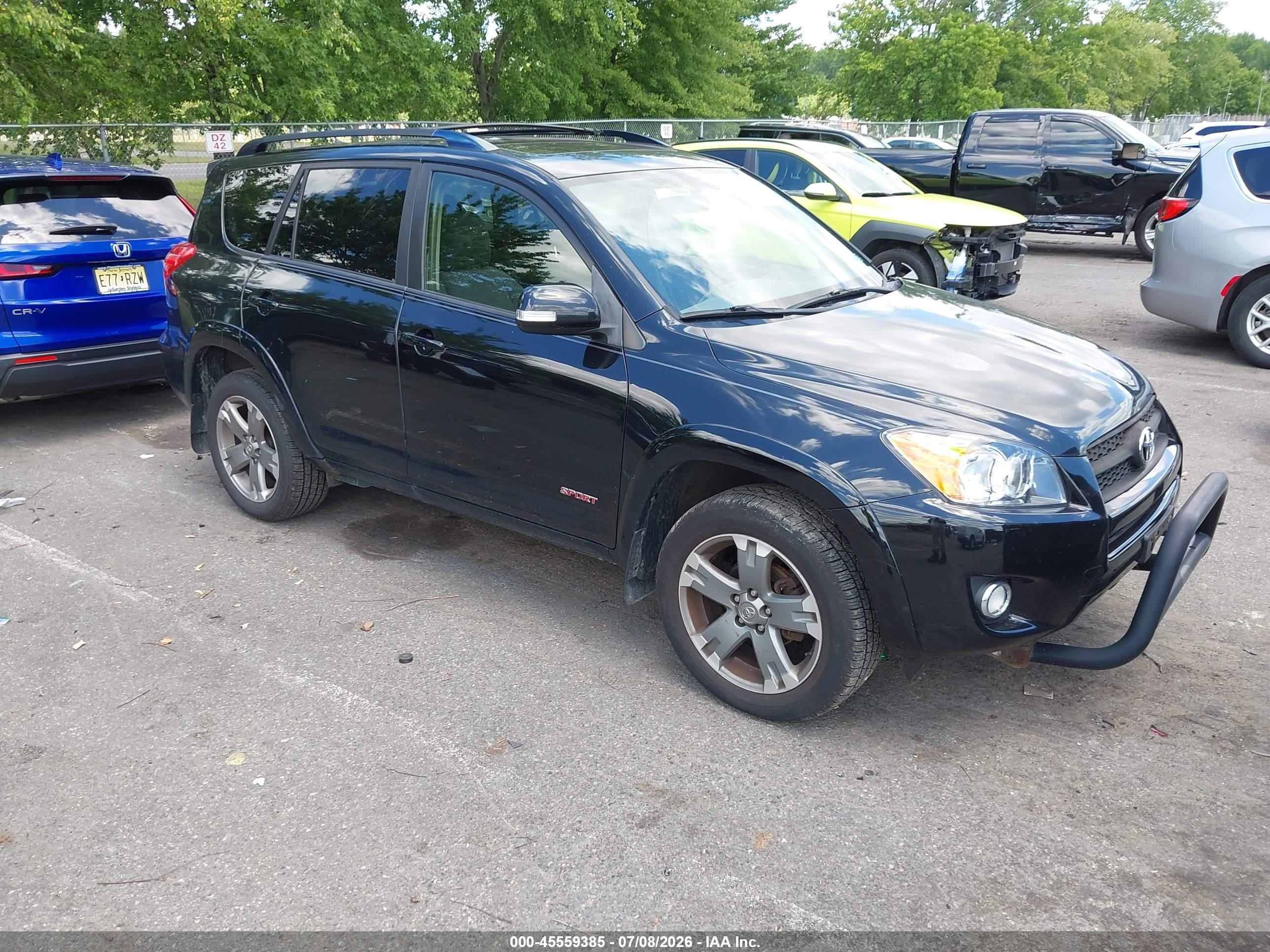 2012 Toyota Rav4 Sport Black vin: JTMRF4DV6C5051495