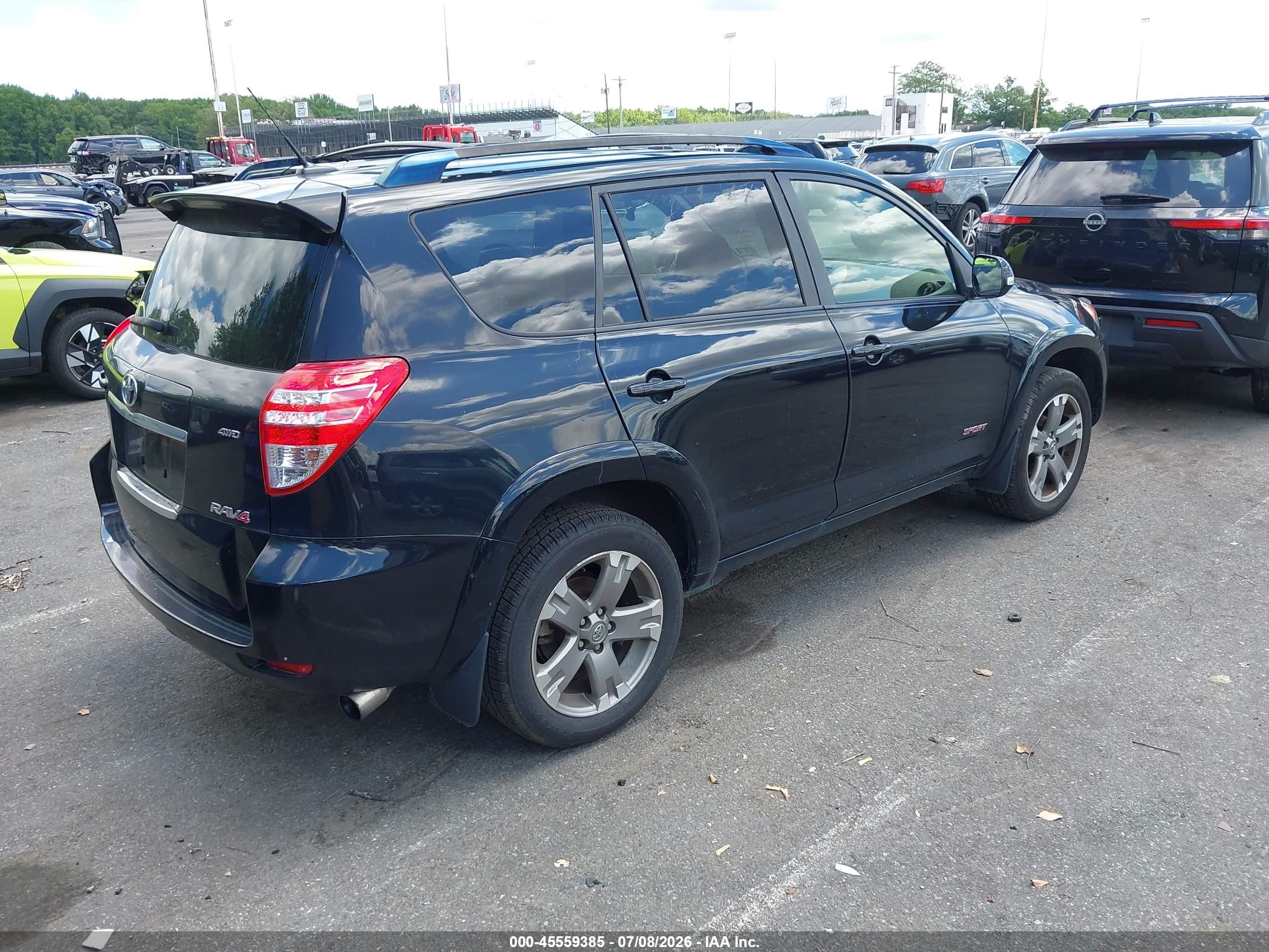 2012 Toyota Rav4 Sport Black vin: JTMRF4DV6C5051495
