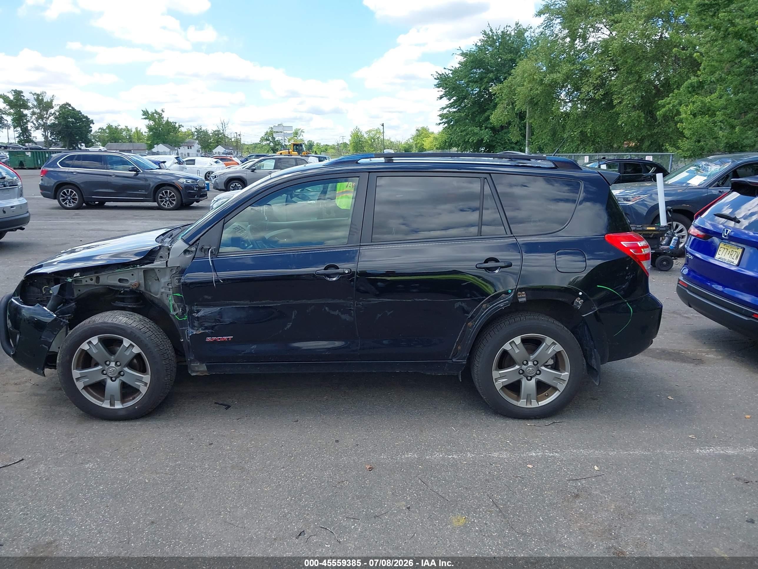2012 Toyota Rav4 Sport Black vin: JTMRF4DV6C5051495