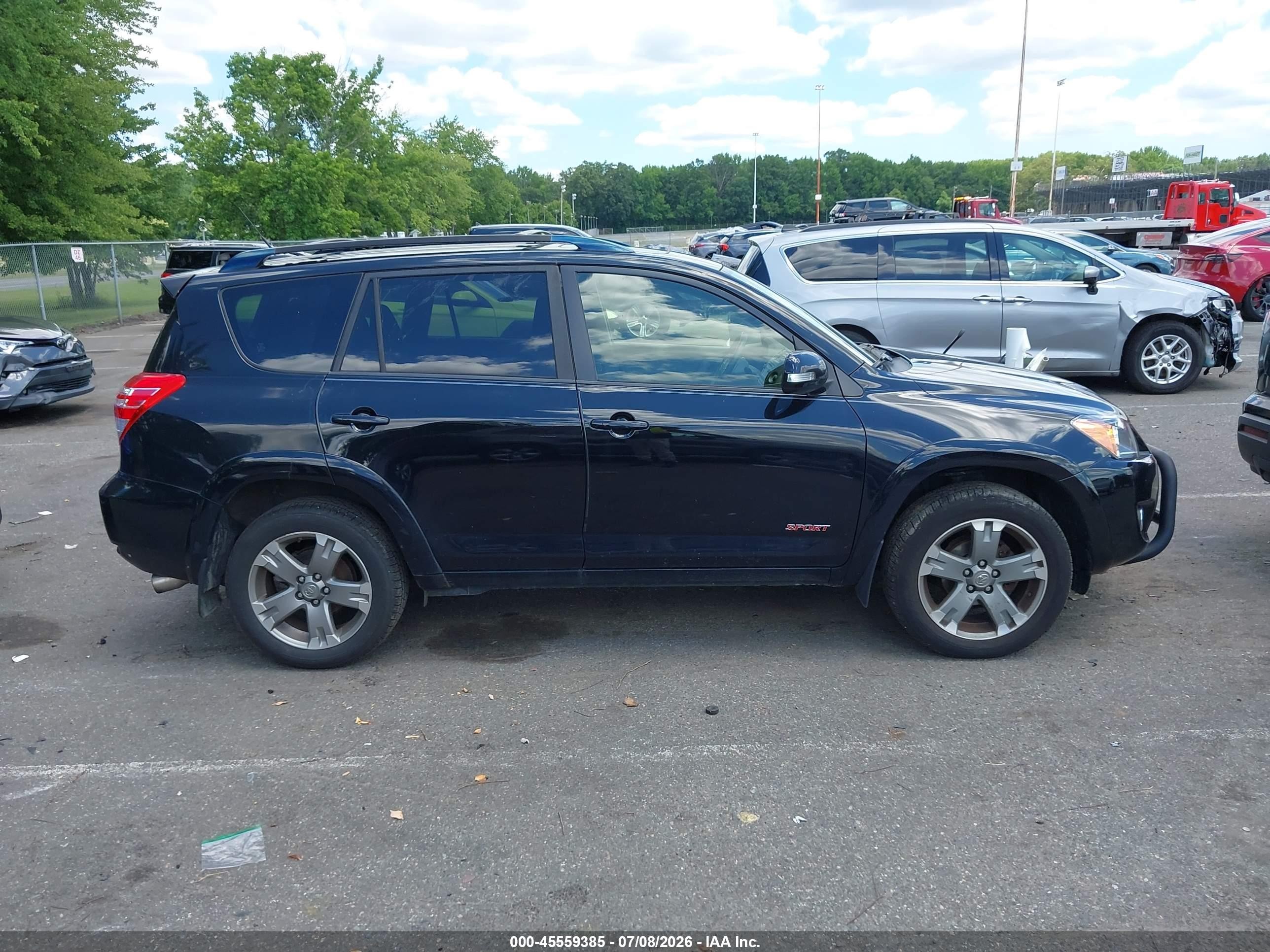 2012 Toyota Rav4 Sport Black vin: JTMRF4DV6C5051495