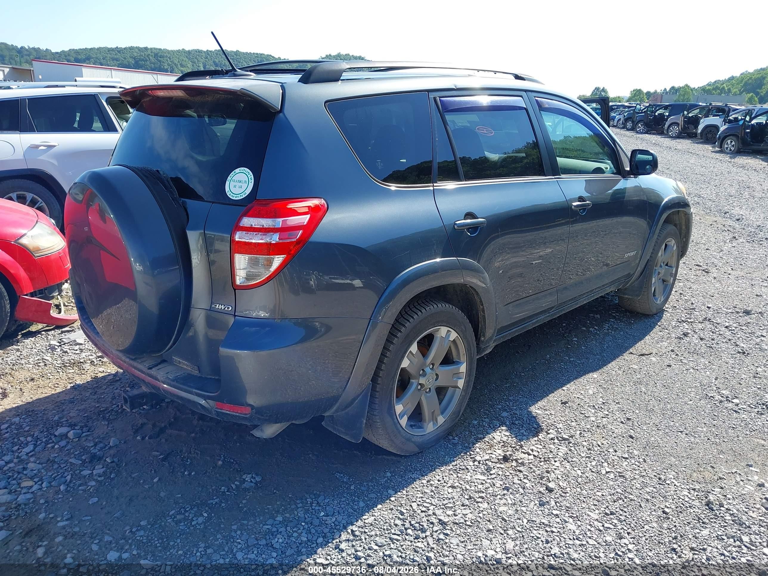 2010 Toyota Rav4 Sport Gray vin: JTMRF4DV8AD038928