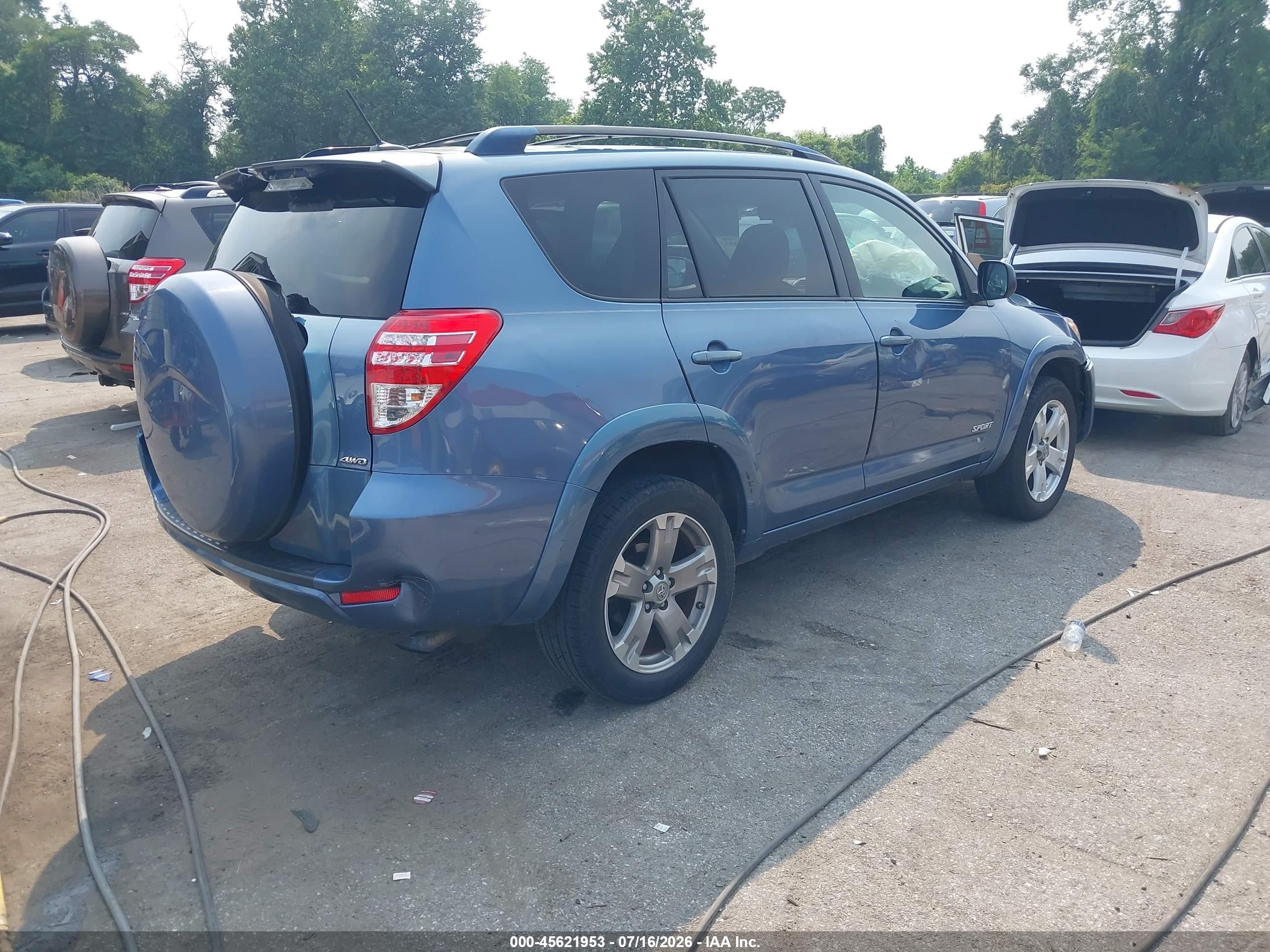 2010 Toyota Rav4 Sport Blue vin: JTMRF4DV9AD021734