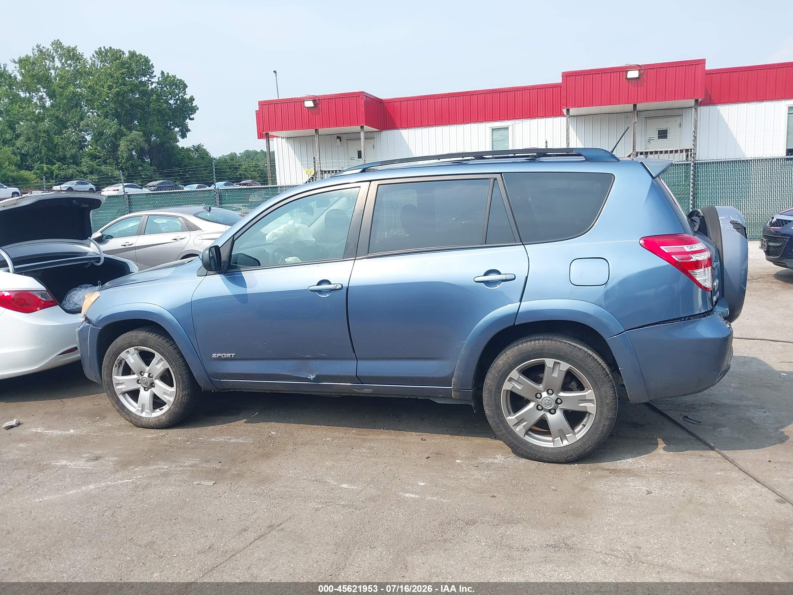 2010 Toyota Rav4 Sport Blue vin: JTMRF4DV9AD021734