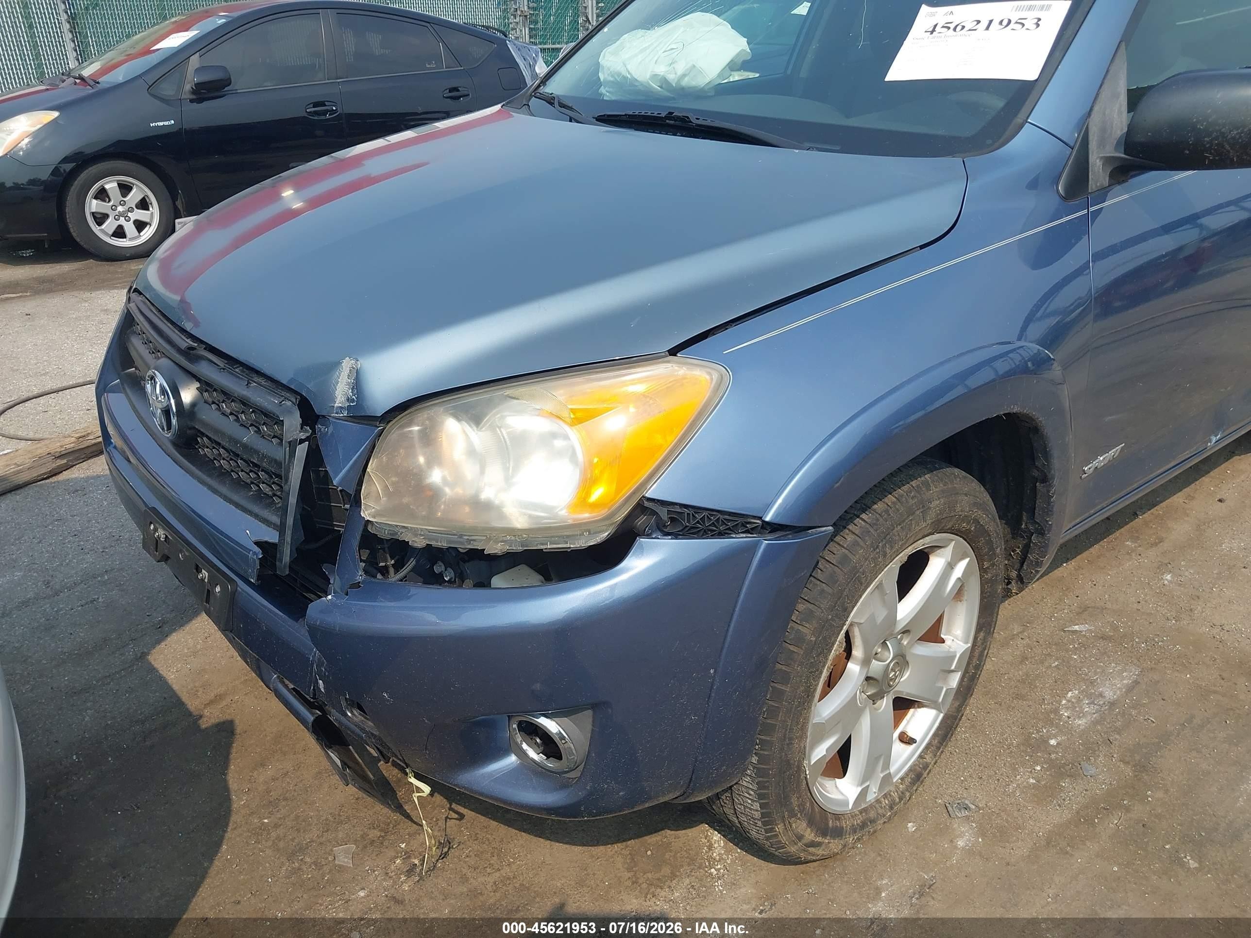 2010 Toyota Rav4 Sport Blue vin: JTMRF4DV9AD021734