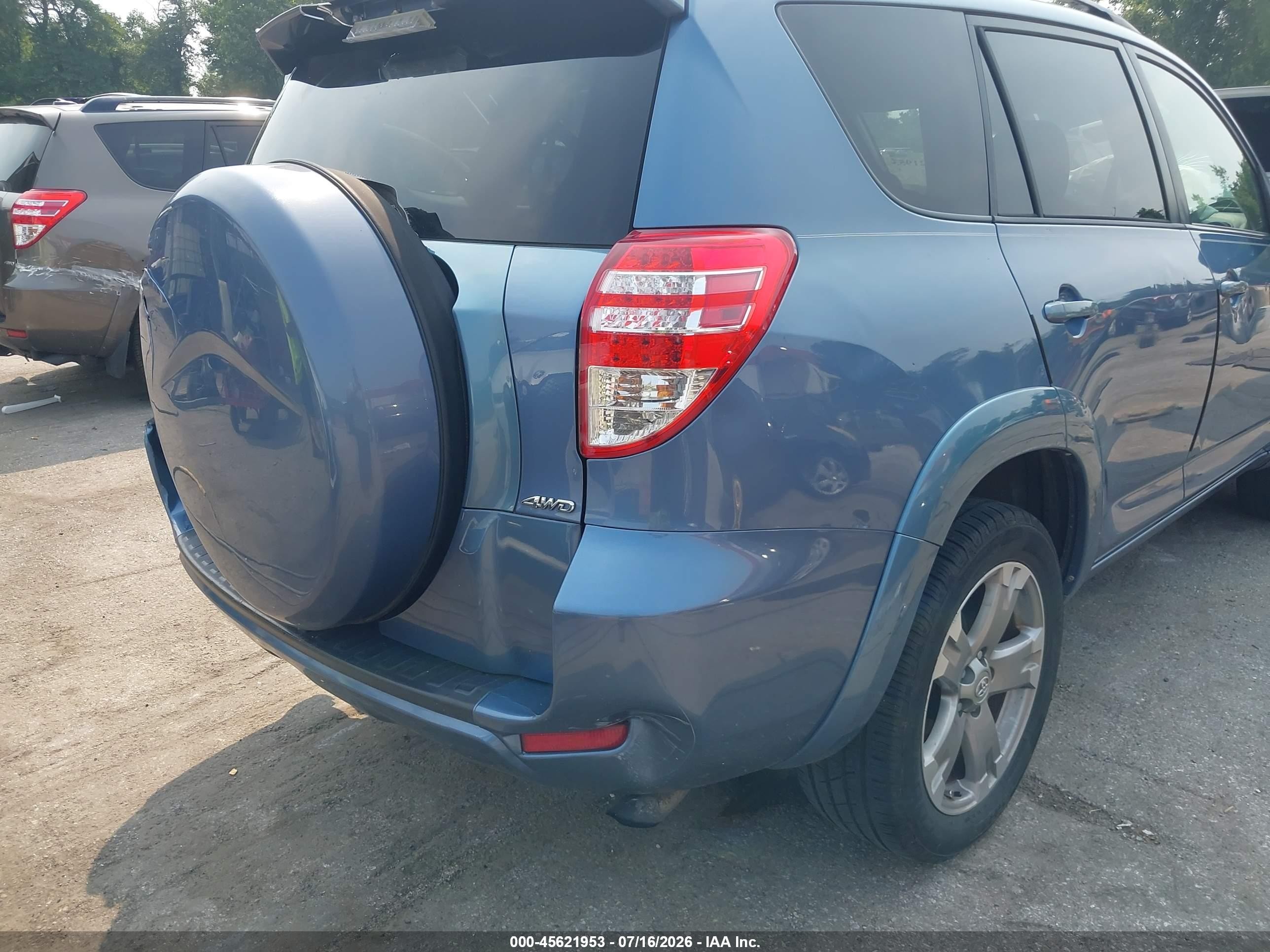 2010 Toyota Rav4 Sport Blue vin: JTMRF4DV9AD021734