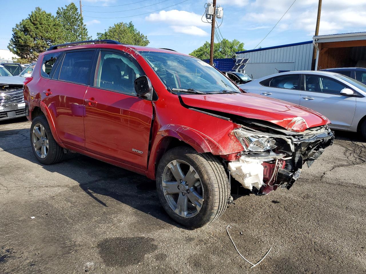 2012 Toyota Rav4 Sport Red vin: JTMRF4DV9C5054343