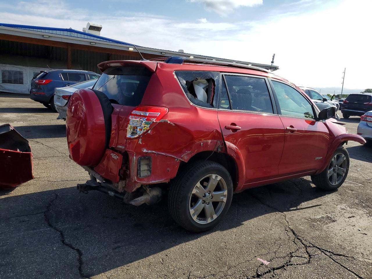 2012 Toyota Rav4 Sport Red vin: JTMRF4DV9C5054343