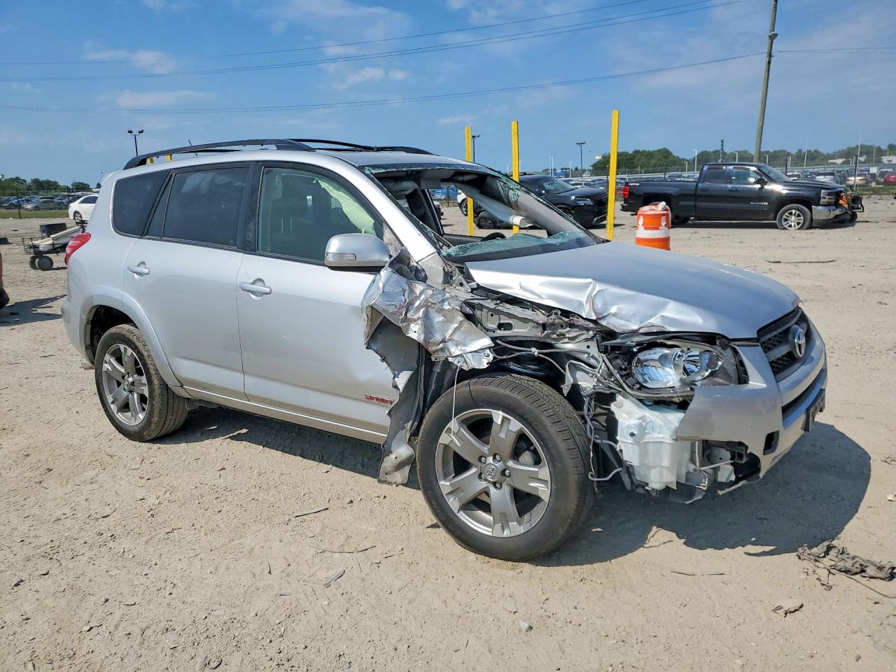 2012 Toyota Rav4 Sport Silver vin: JTMRF4DV9C5055427