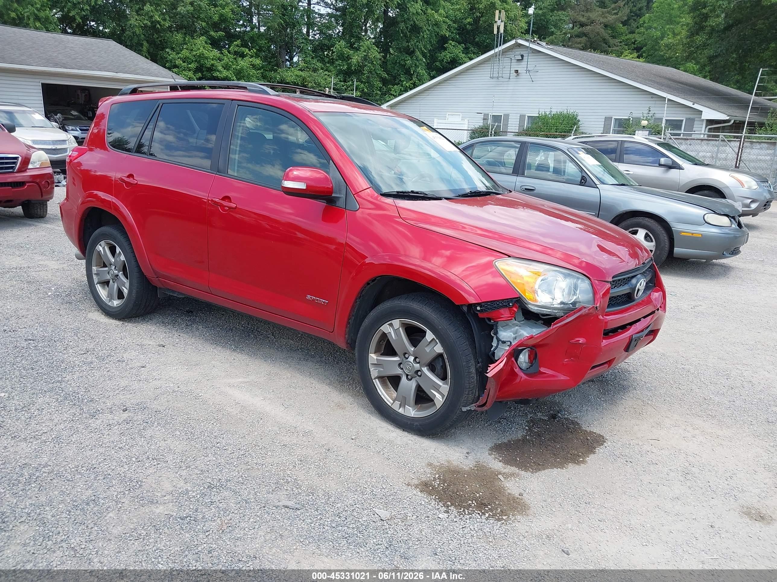 2012 Toyota Rav4 Sport Red vin: JTMRF4DV9C5055461