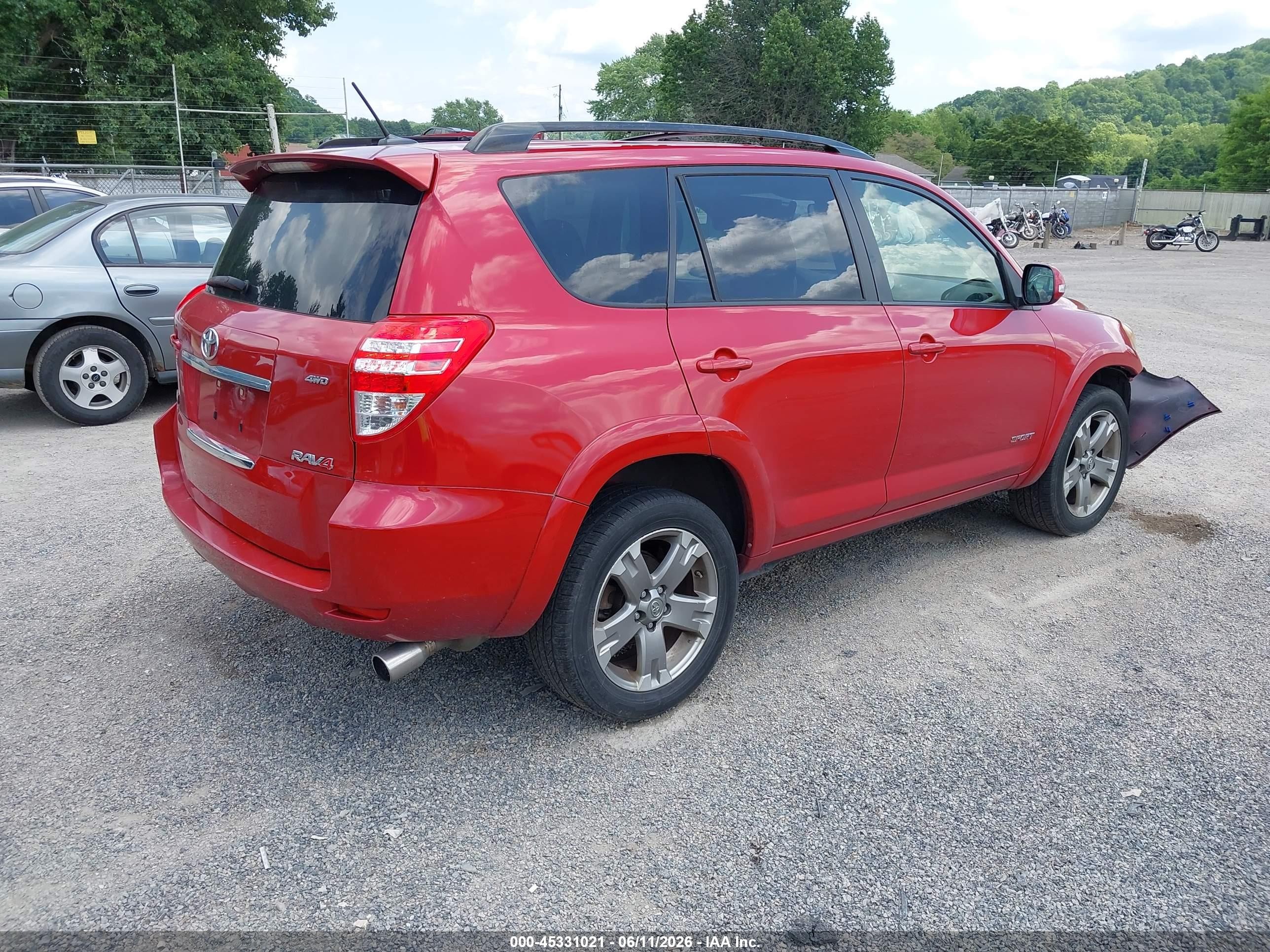 2012 Toyota Rav4 Sport Red vin: JTMRF4DV9C5055461