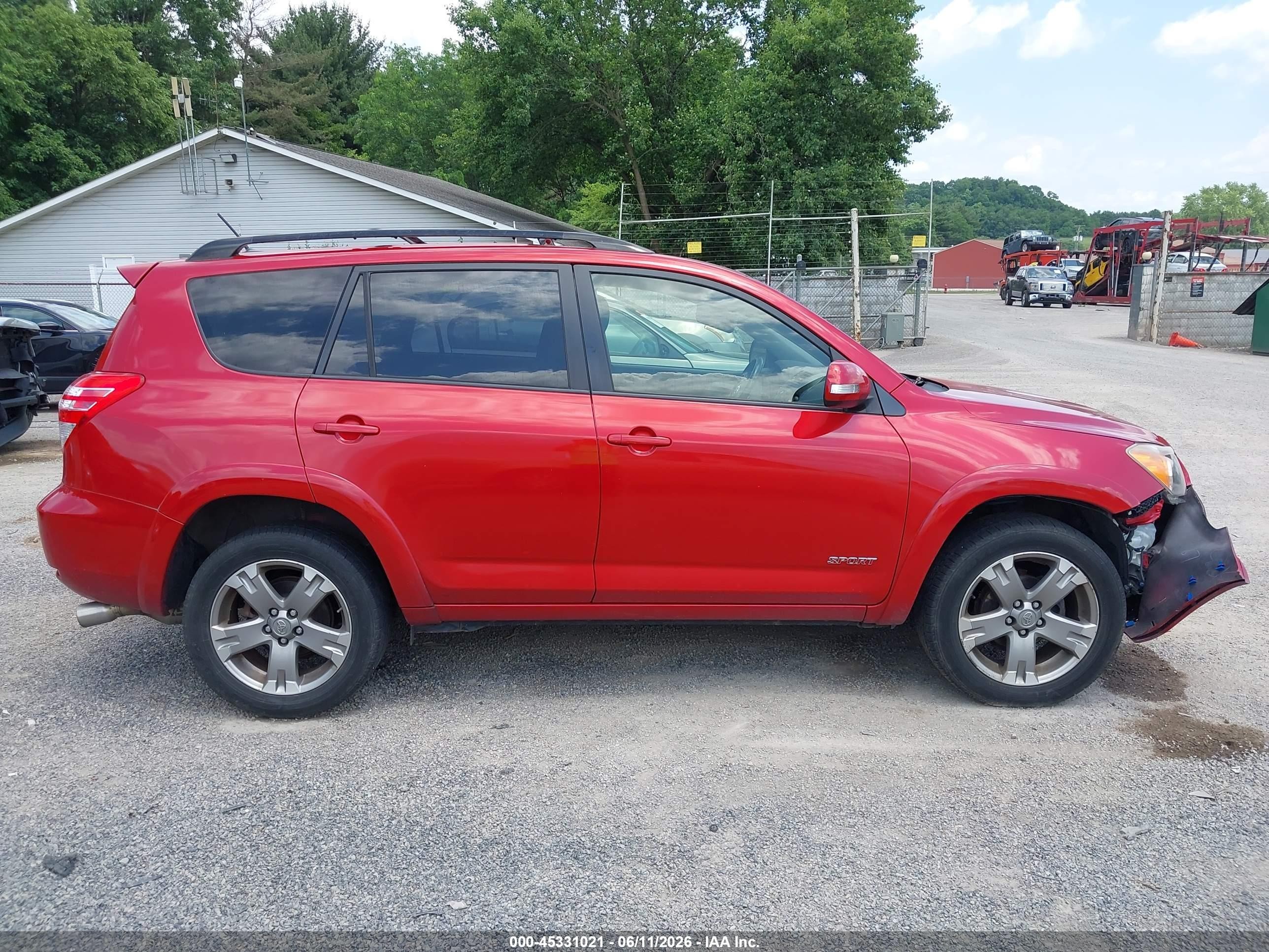 2012 Toyota Rav4 Sport Red vin: JTMRF4DV9C5055461