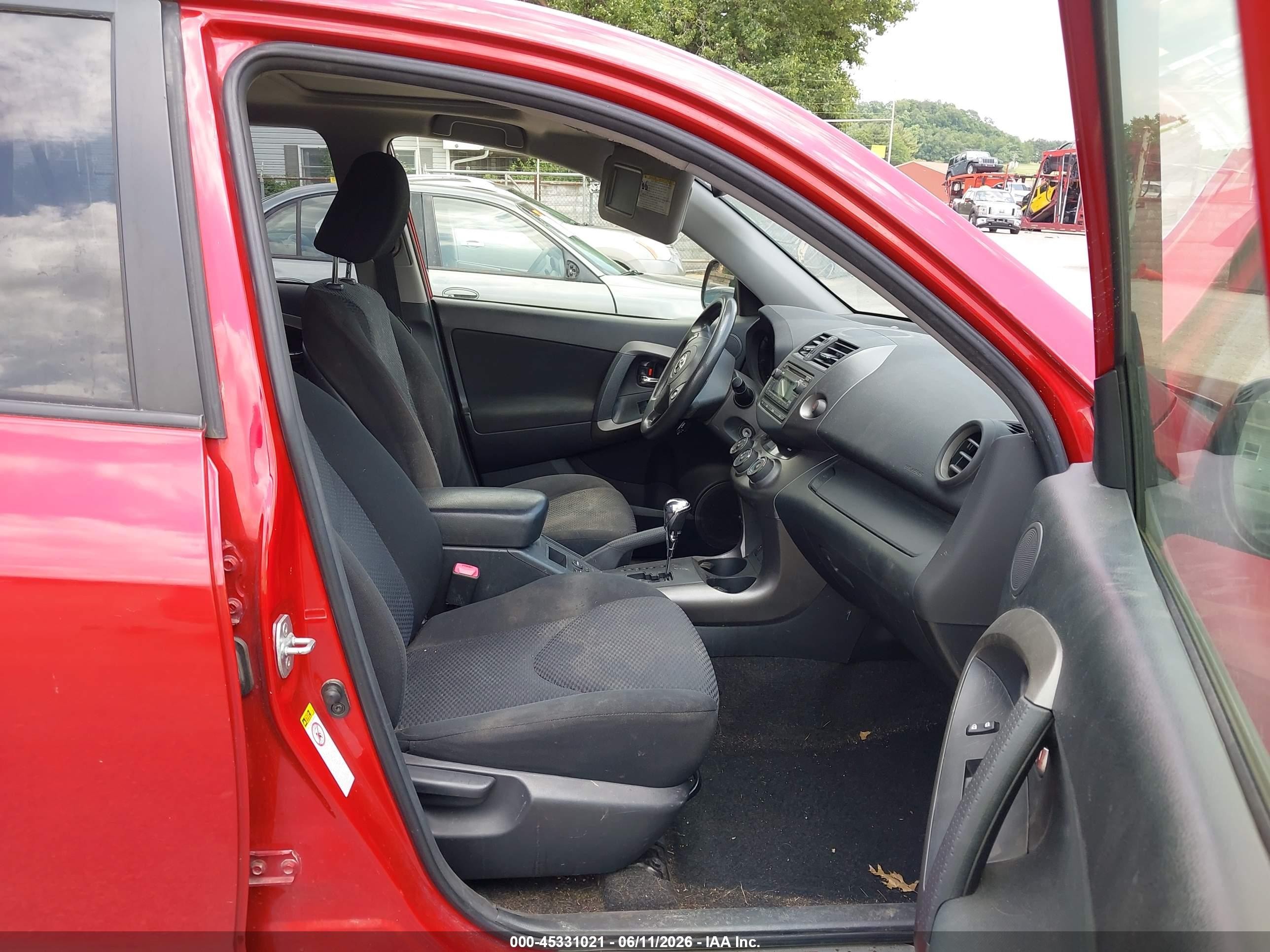 2012 Toyota Rav4 Sport Red vin: JTMRF4DV9C5055461