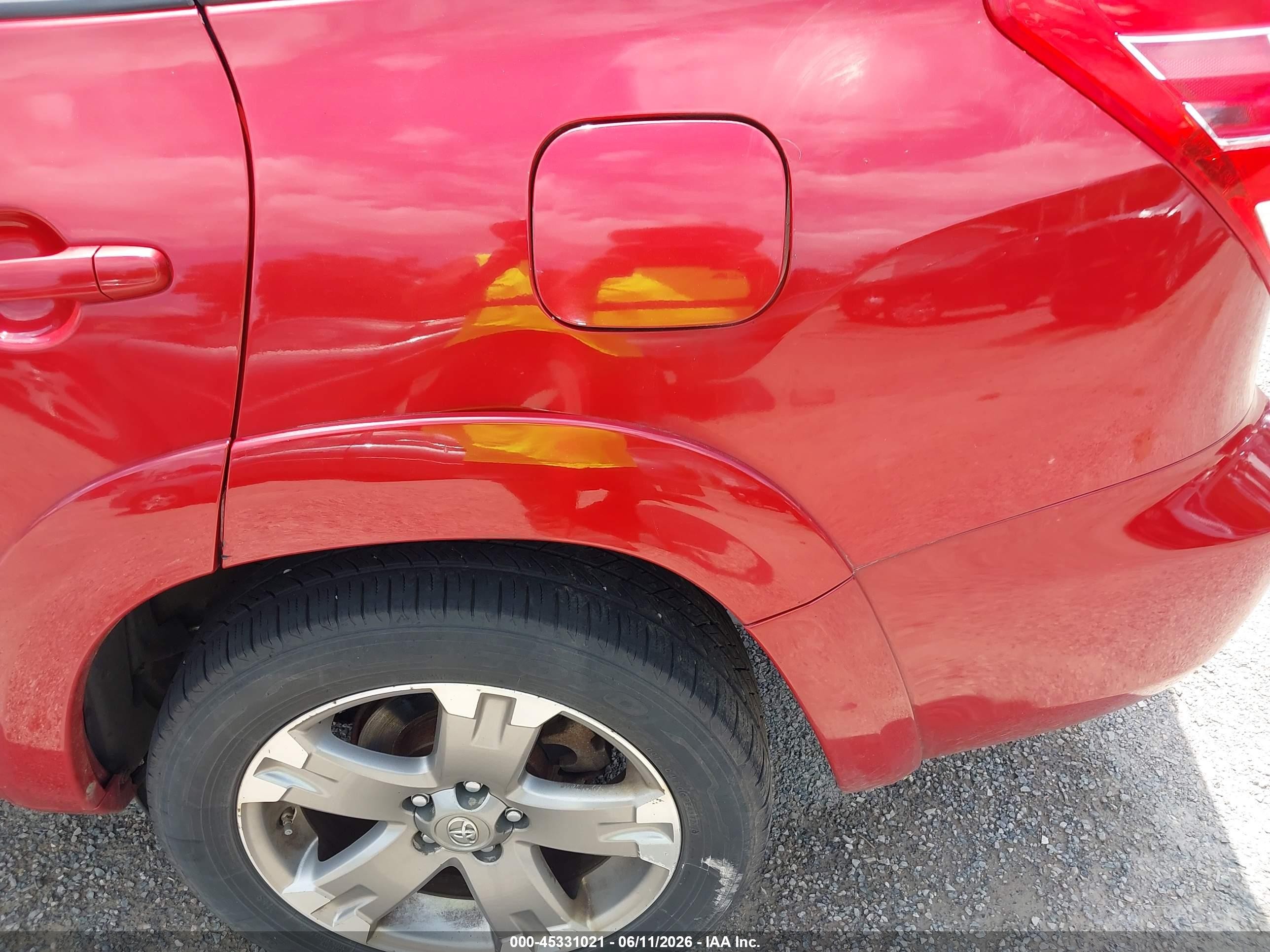 2012 Toyota Rav4 Sport Red vin: JTMRF4DV9C5055461
