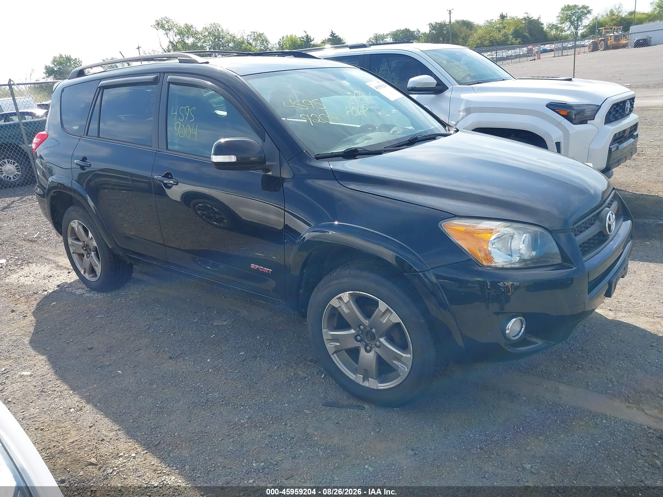 2010 Toyota Rav4 Sport Black vin: JTMRF4DVXA5033837