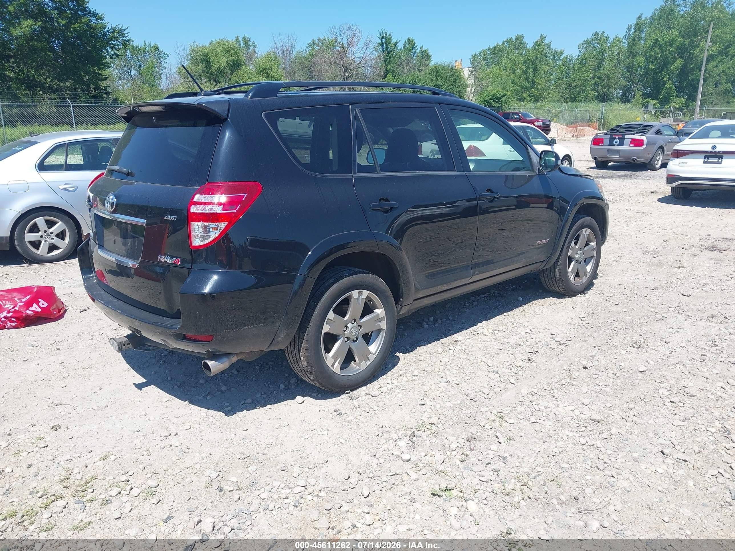 2010 Toyota Rav4 Sport Черный vin: JTMRF4DVXA5035717