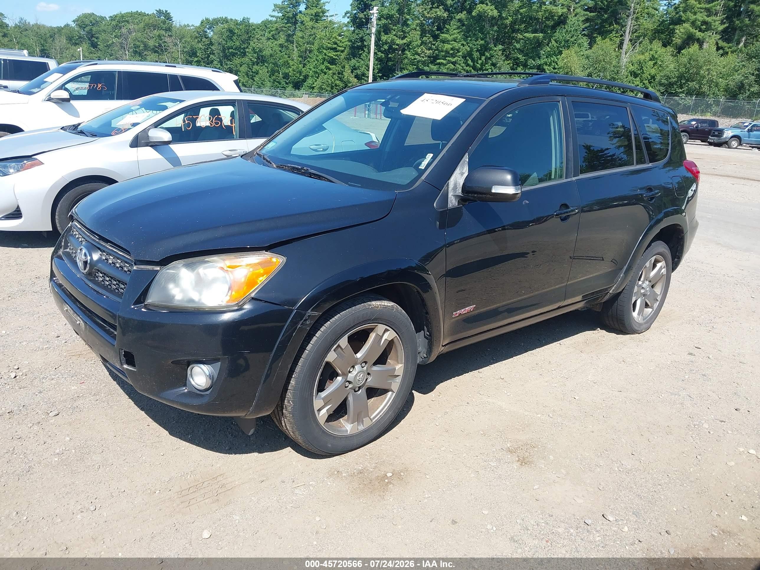 2011 Toyota Rav4 Sport Black vin: JTMRF4DVXB5042443