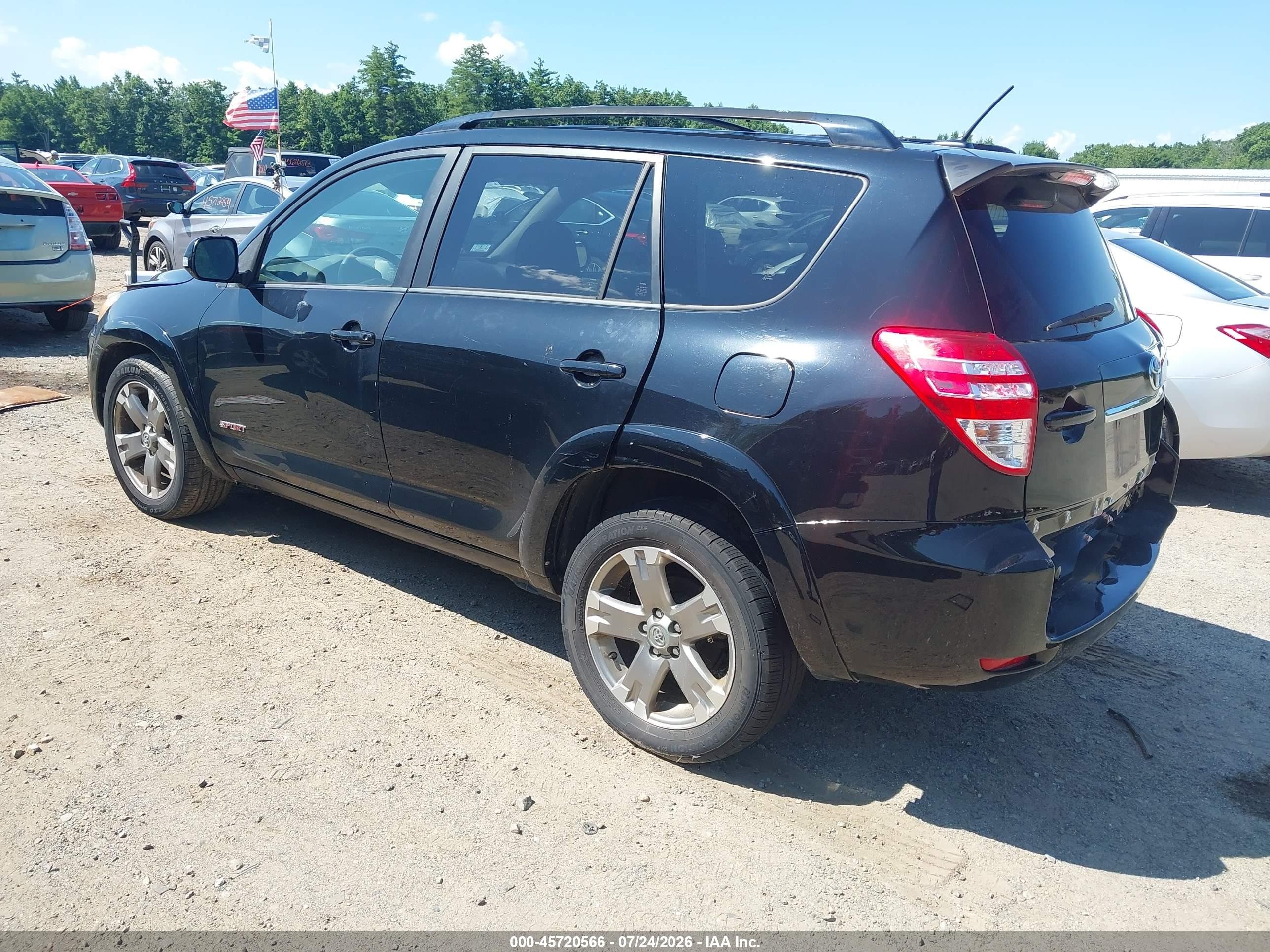 2011 Toyota Rav4 Sport Black vin: JTMRF4DVXB5042443