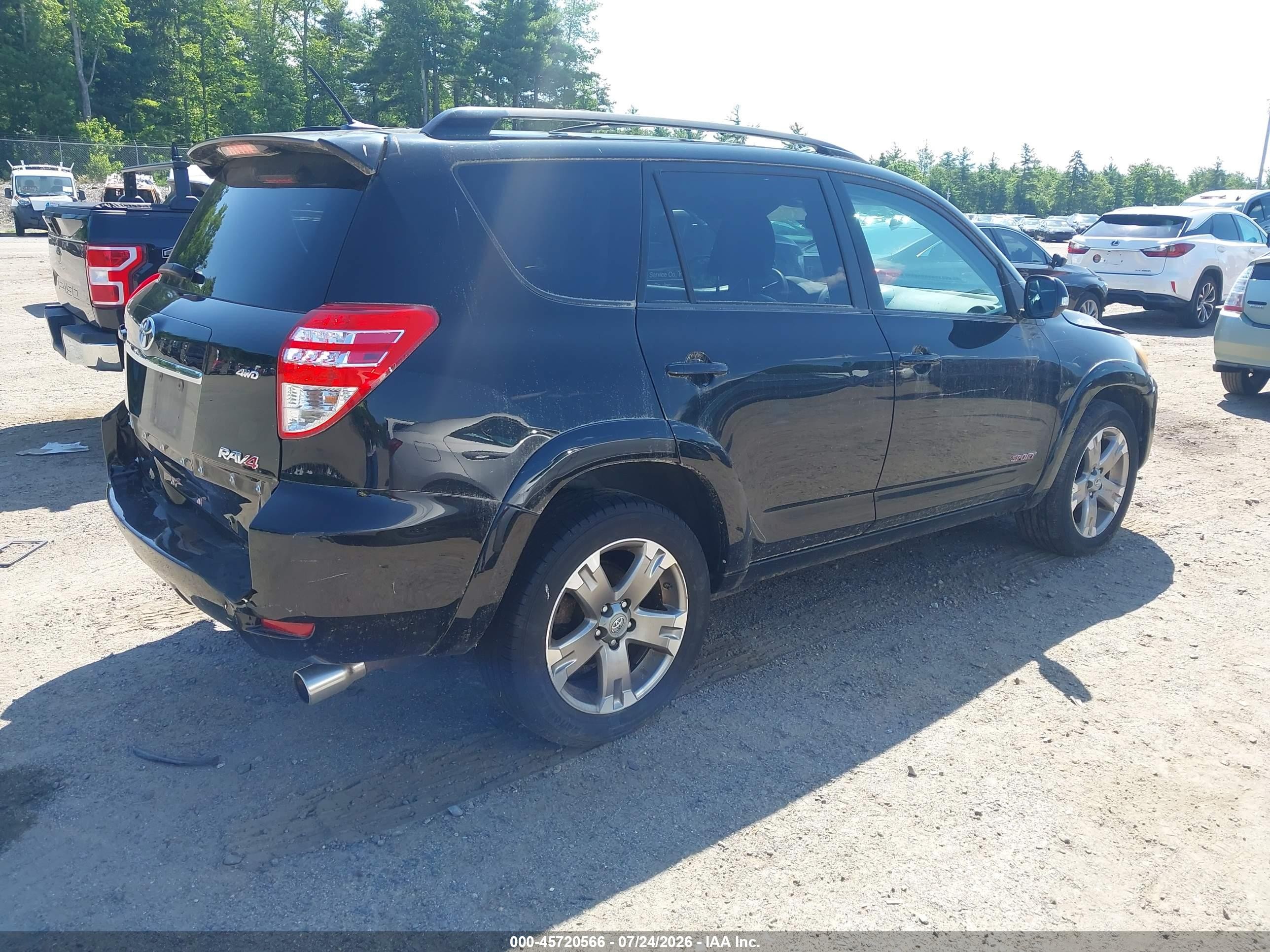 2011 Toyota Rav4 Sport Black vin: JTMRF4DVXB5042443