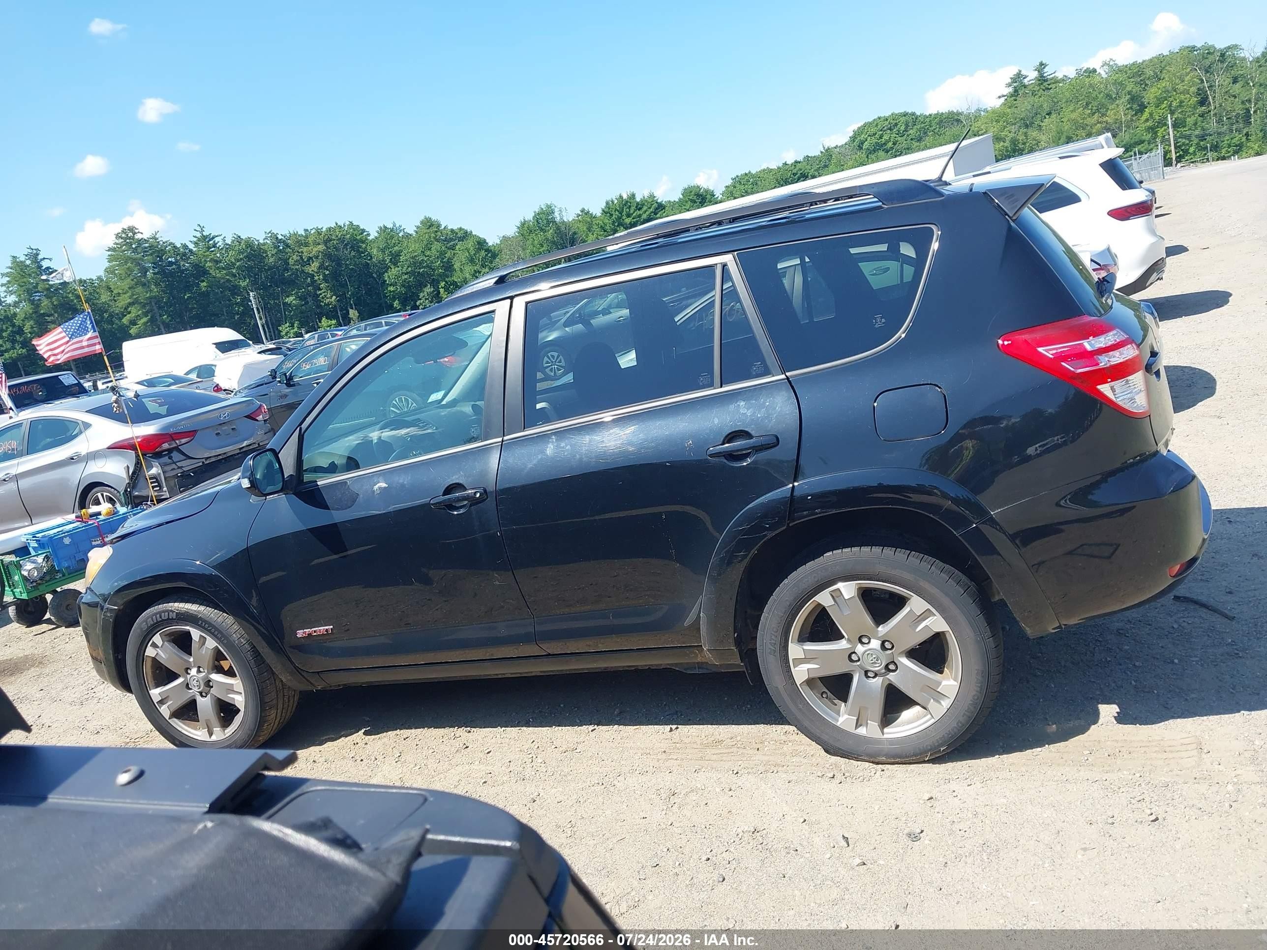 2011 Toyota Rav4 Sport Black vin: JTMRF4DVXB5042443
