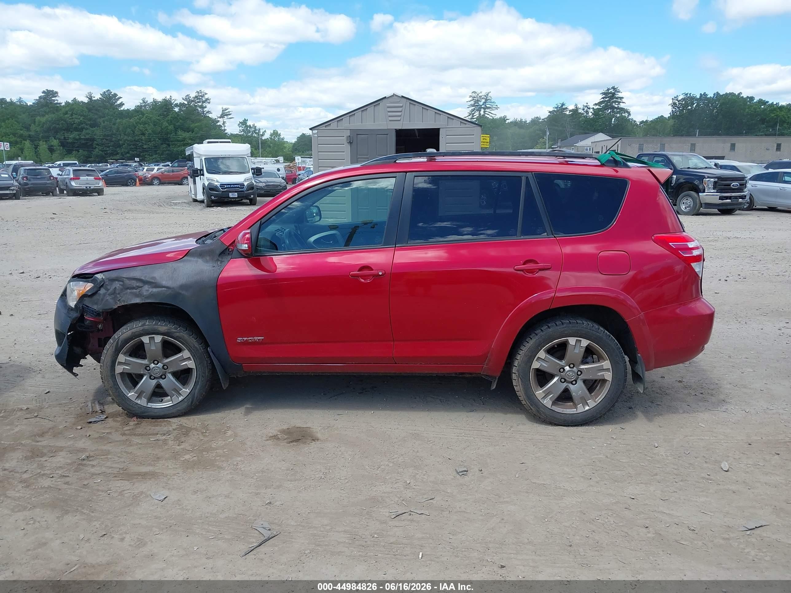 2012 Toyota Rav4 Sport Red vin: JTMRF4DVXC5050334