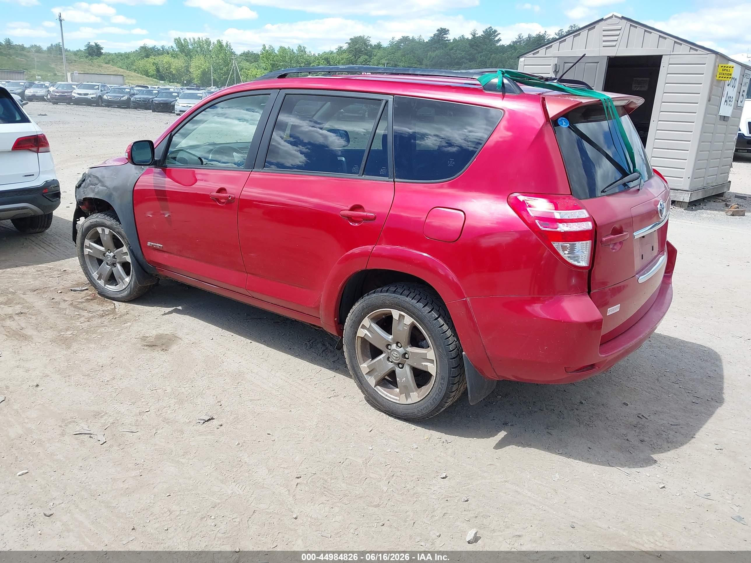 2012 Toyota Rav4 Sport Red vin: JTMRF4DVXC5050334