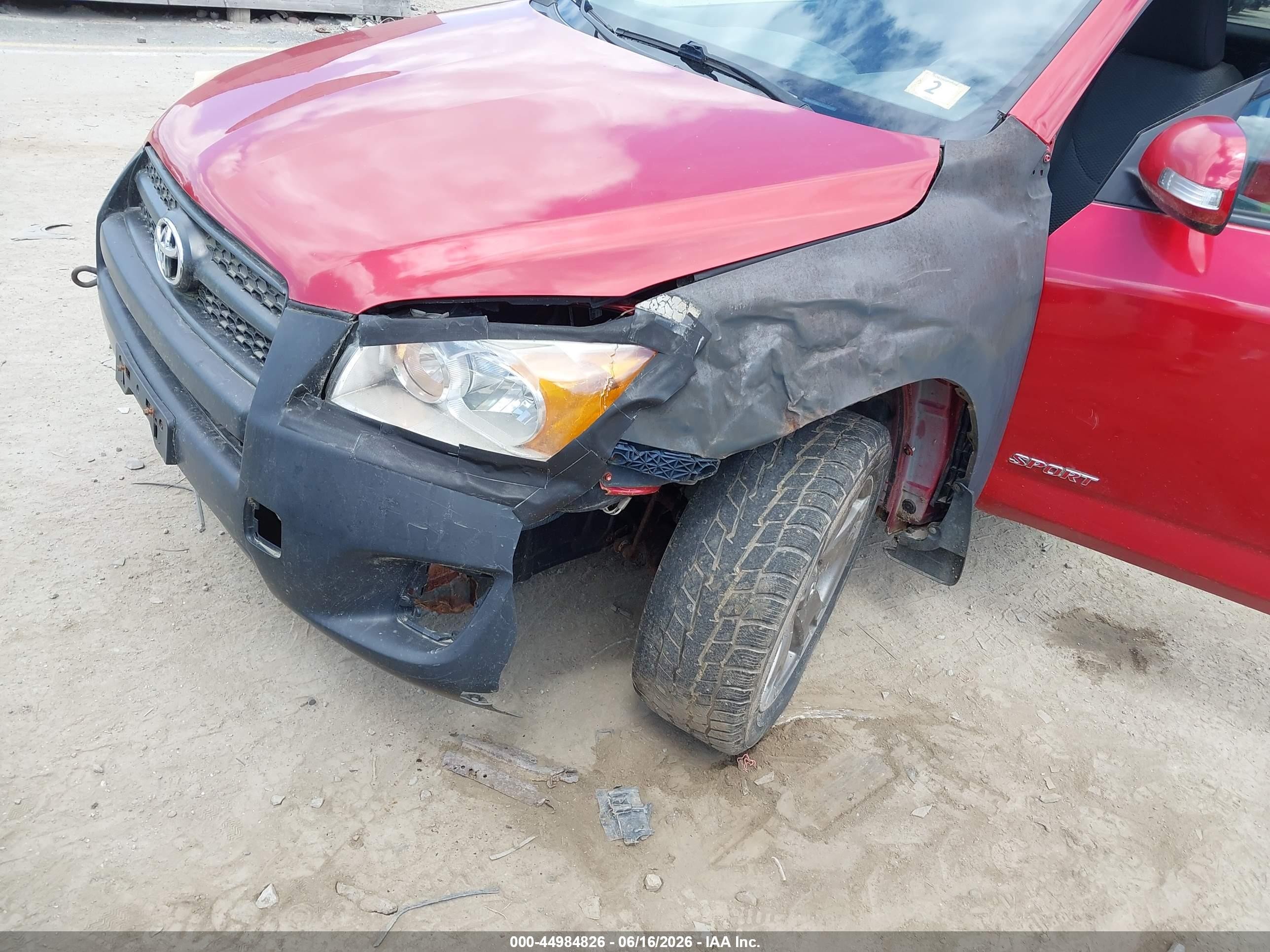 2012 Toyota Rav4 Sport Red vin: JTMRF4DVXC5050334