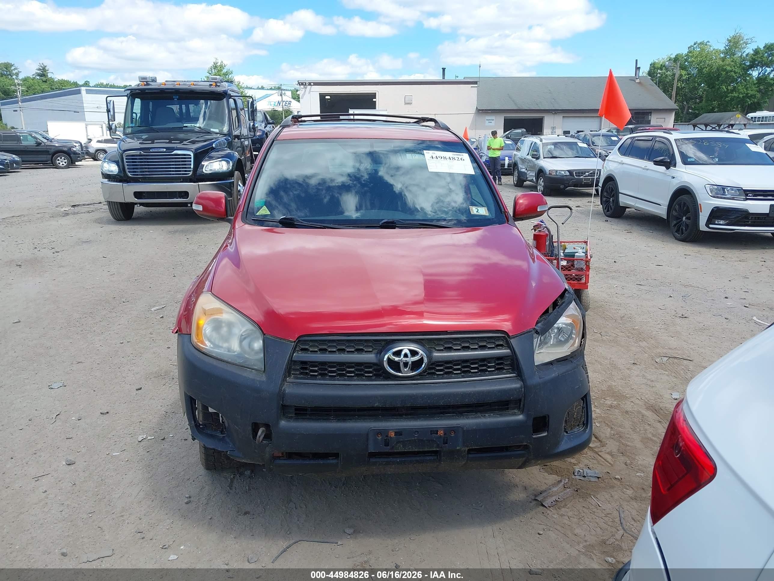 2012 Toyota Rav4 Sport Red vin: JTMRF4DVXC5050334