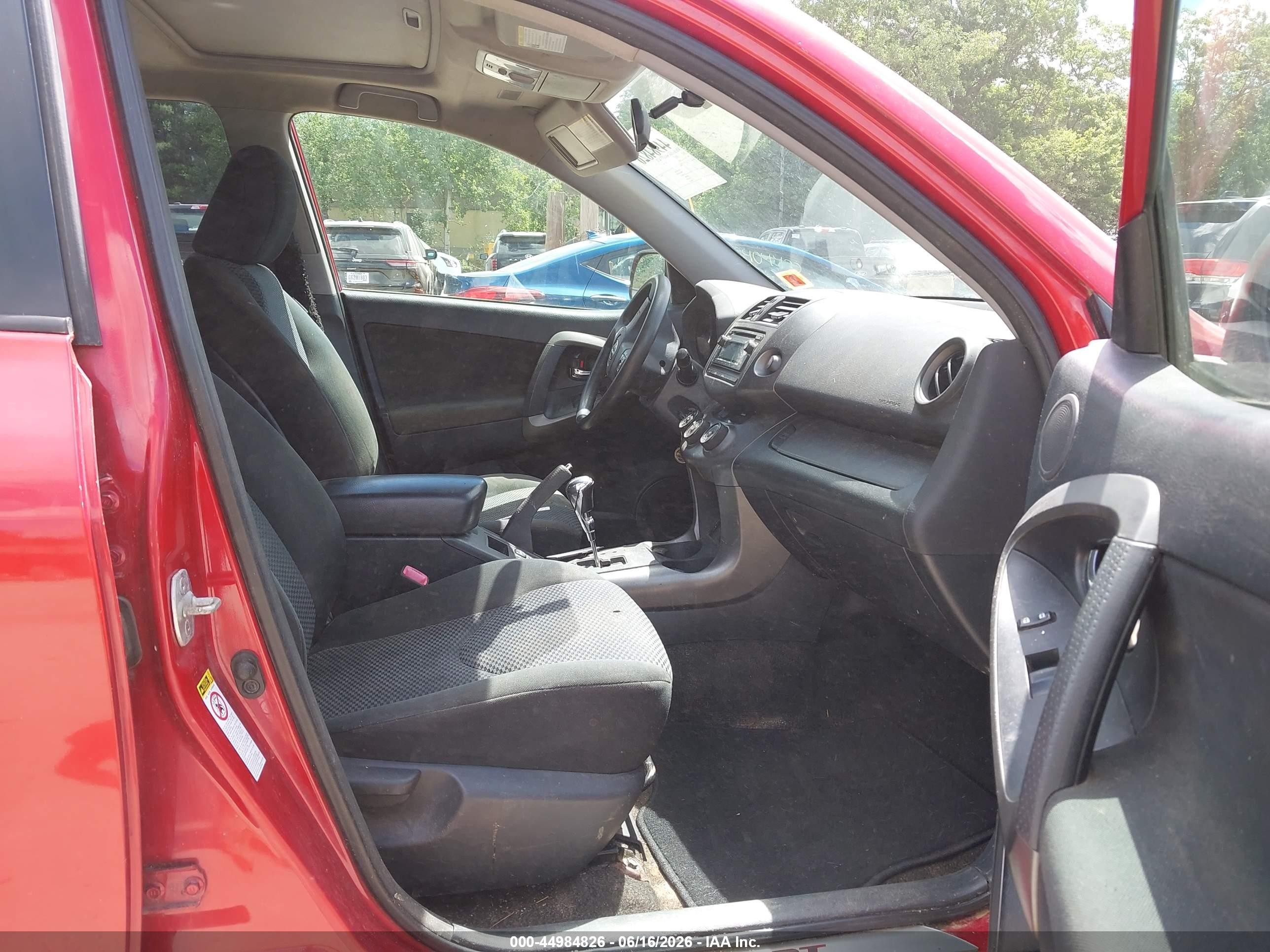2012 Toyota Rav4 Sport Red vin: JTMRF4DVXC5050334
