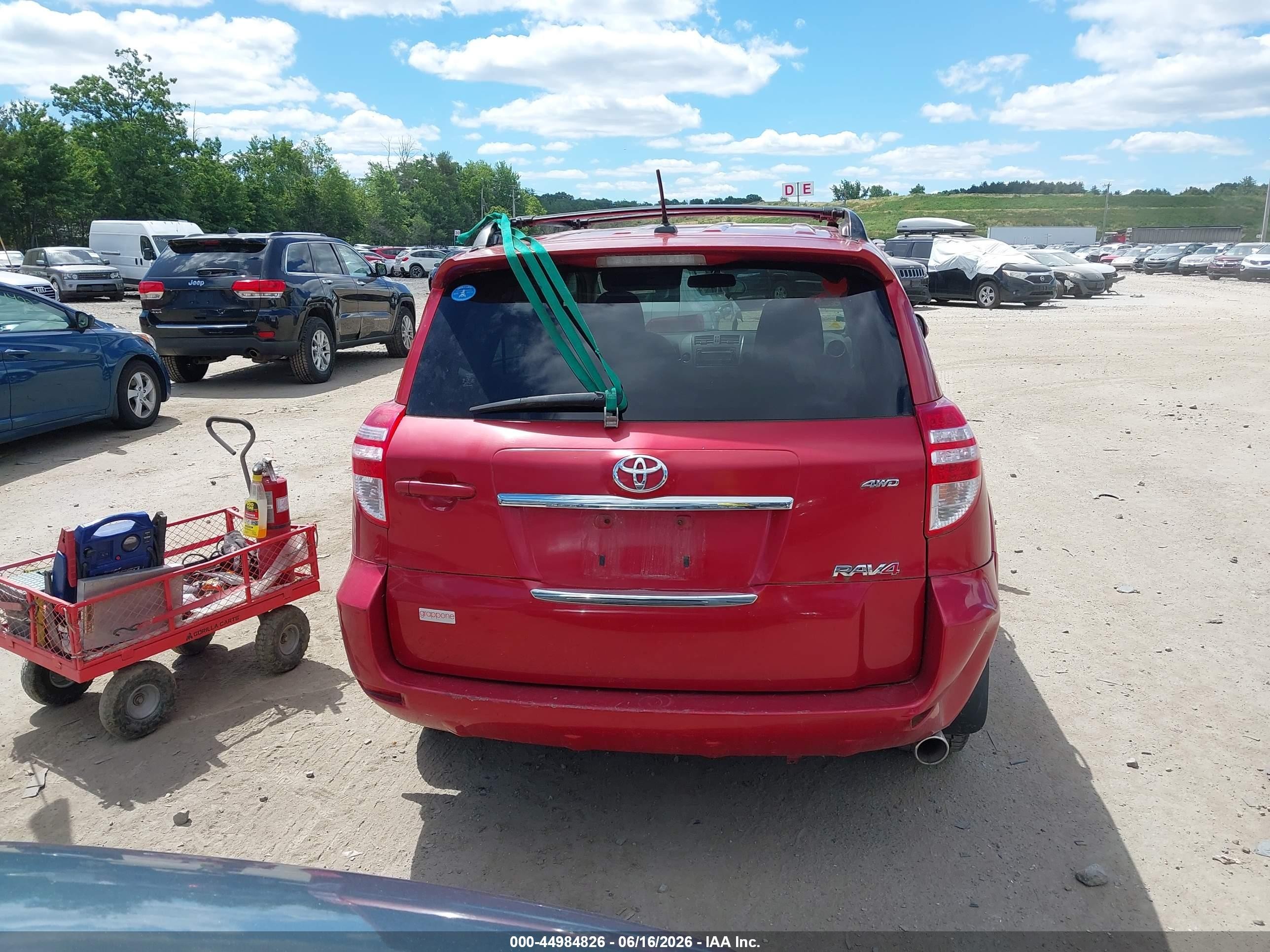 2012 Toyota Rav4 Sport Red vin: JTMRF4DVXC5050334
