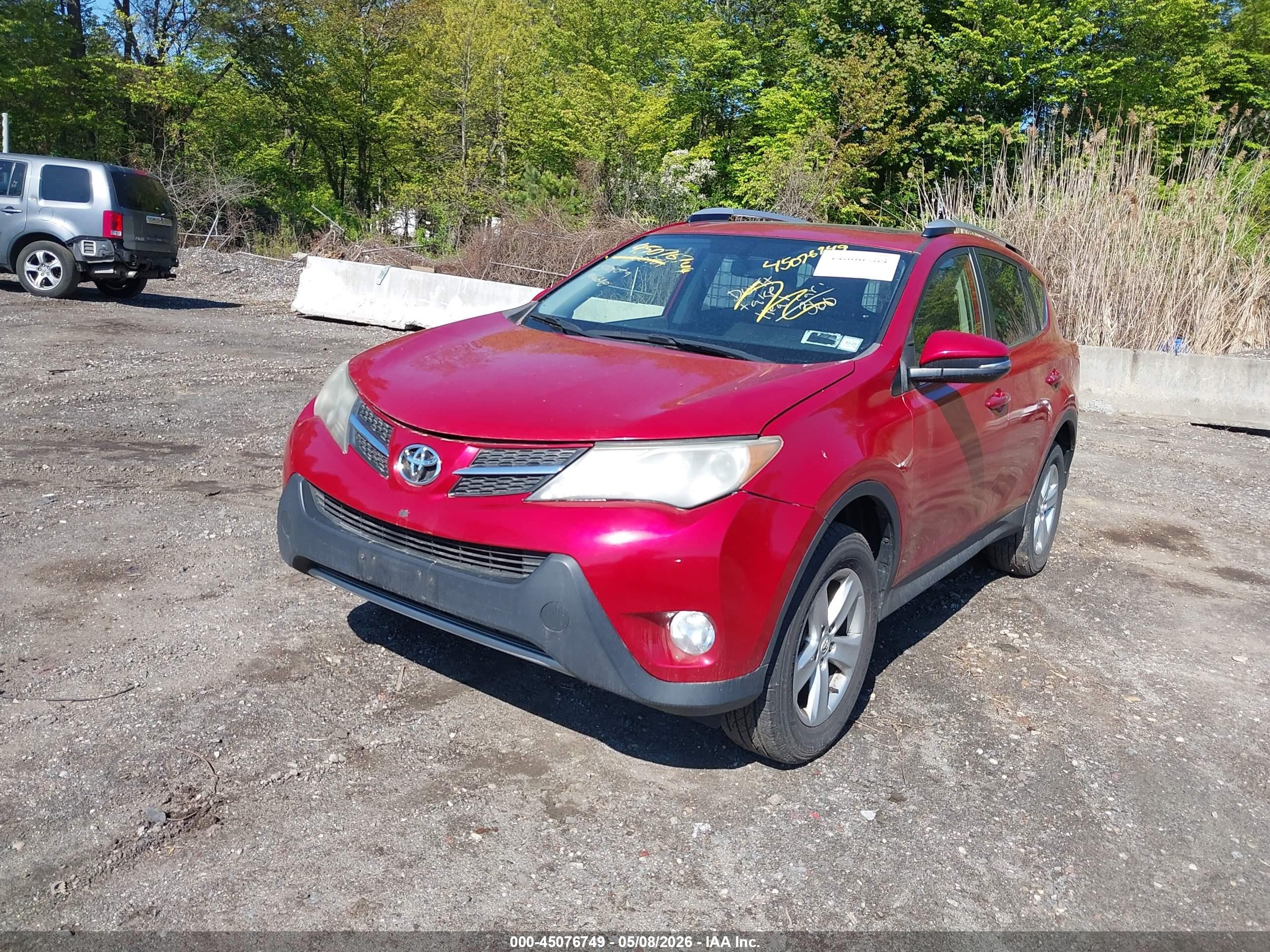 2013 Toyota Rav4 Xle Red vin: JTMRFREV0D5002600