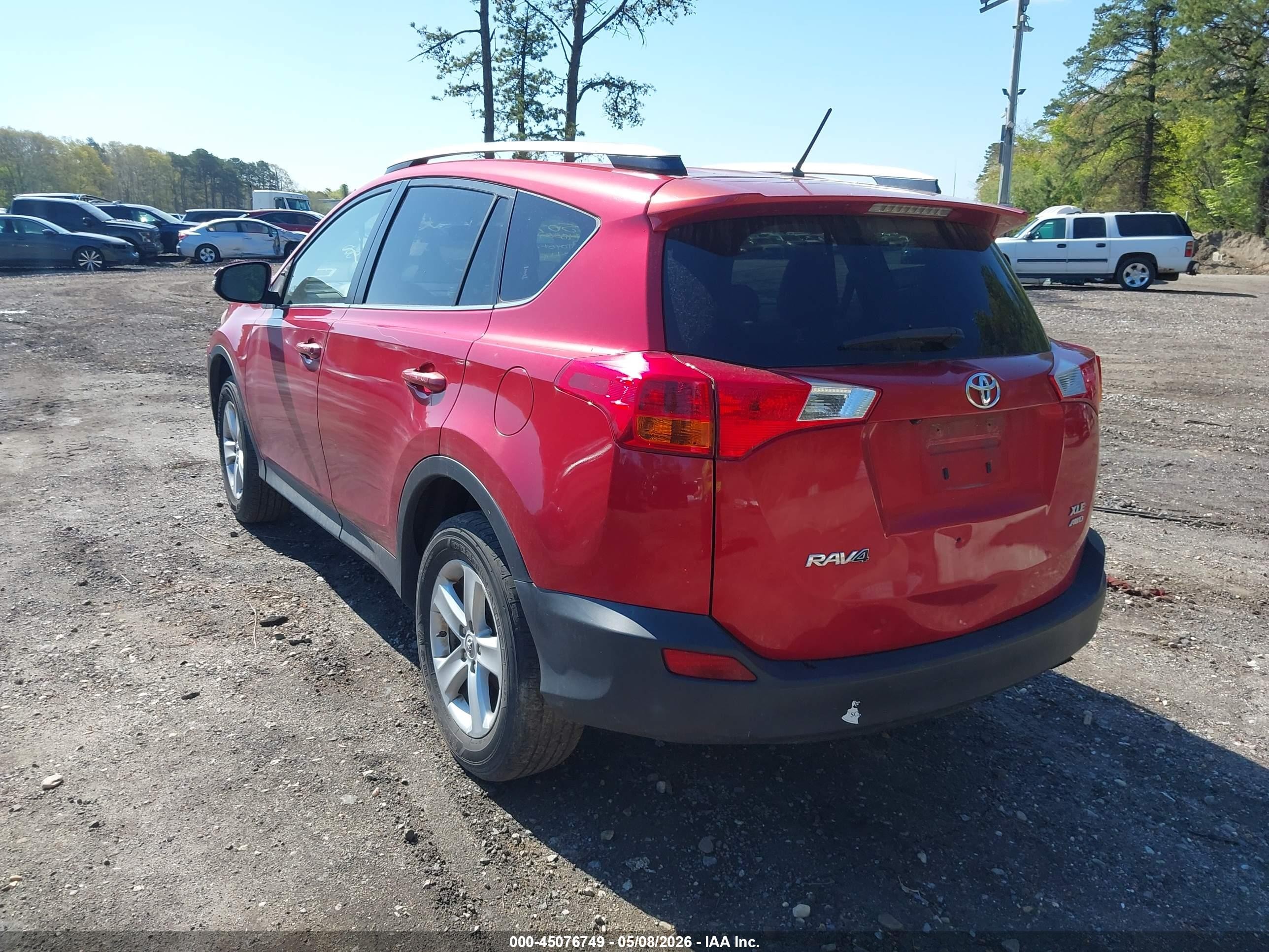 2013 Toyota Rav4 Xle Red vin: JTMRFREV0D5002600