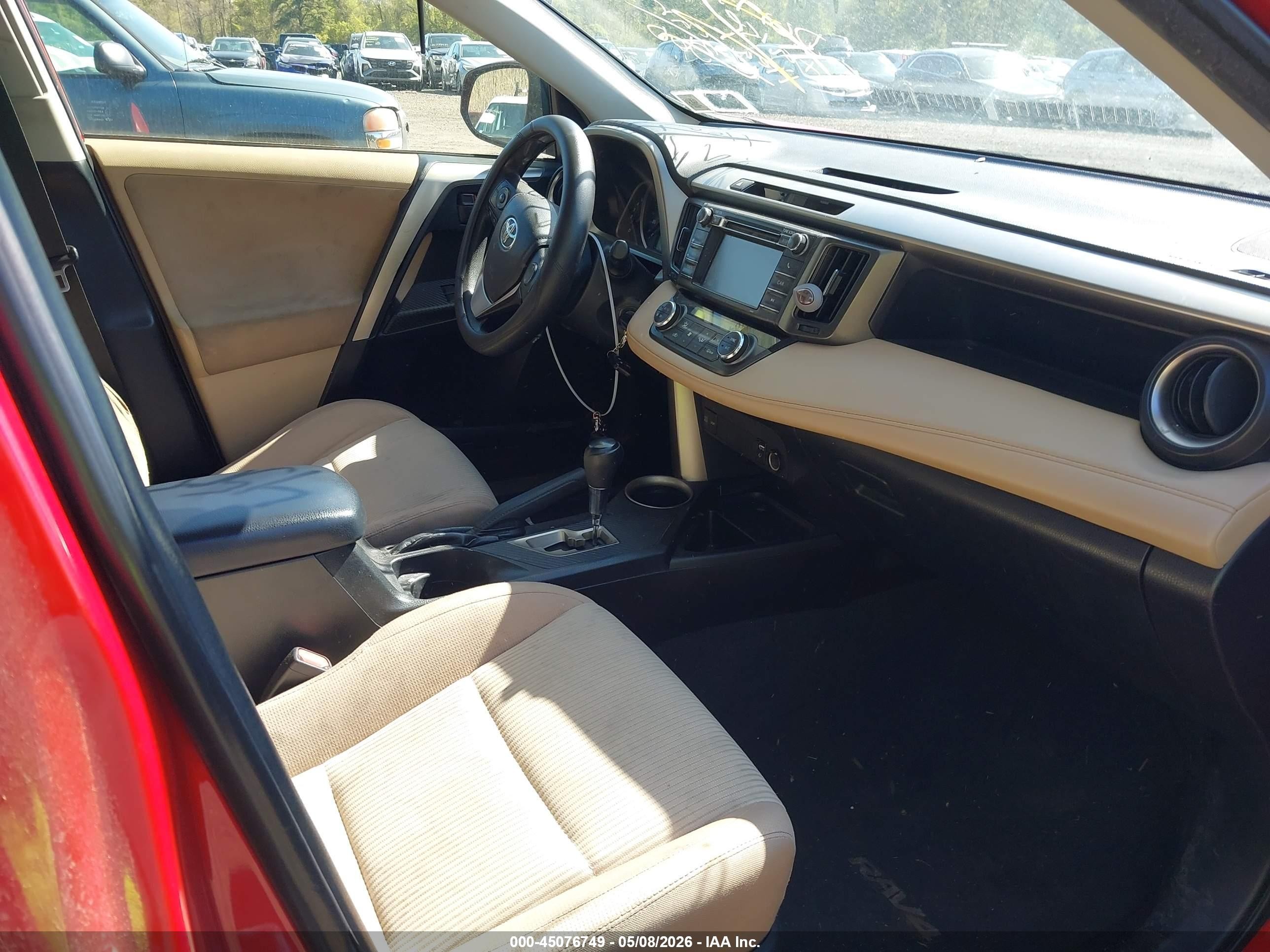 2013 Toyota Rav4 Xle Red vin: JTMRFREV0D5002600