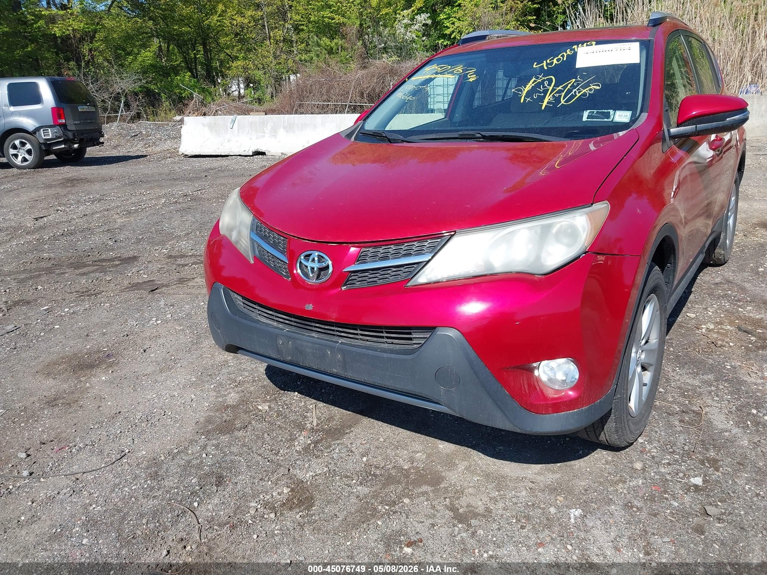 2013 Toyota Rav4 Xle Red vin: JTMRFREV0D5002600
