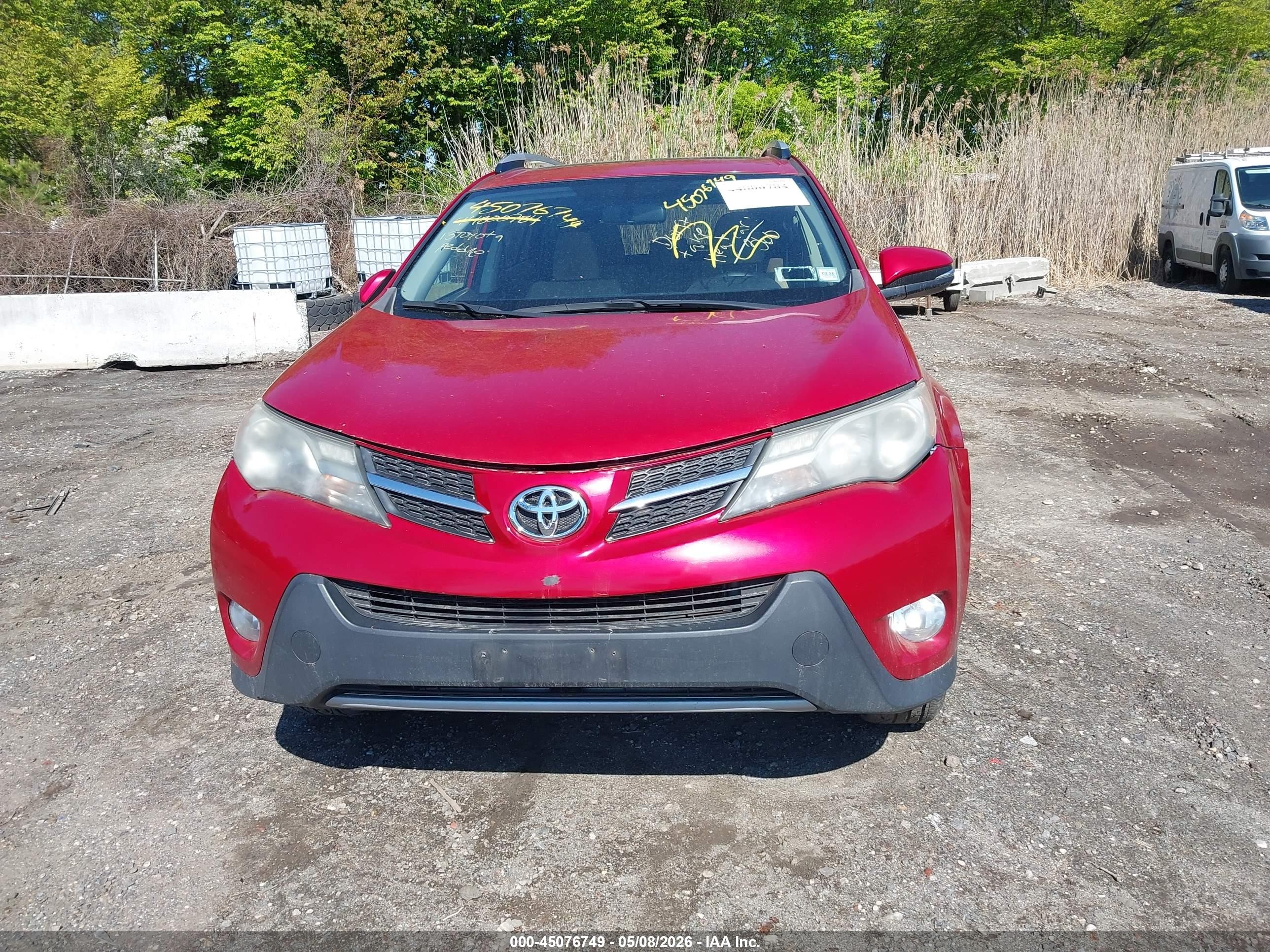 2013 Toyota Rav4 Xle Red vin: JTMRFREV0D5002600