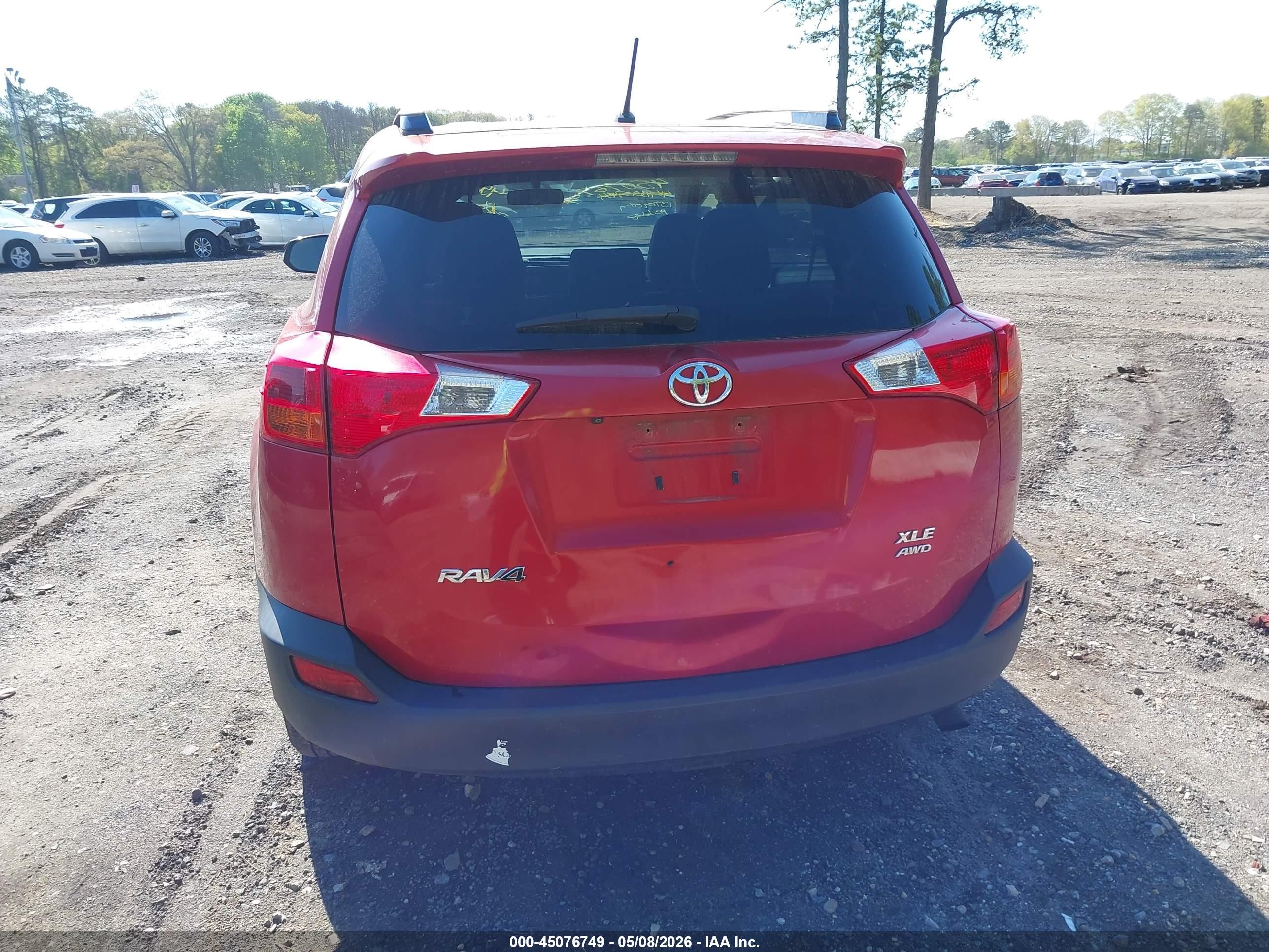 2013 Toyota Rav4 Xle Red vin: JTMRFREV0D5002600