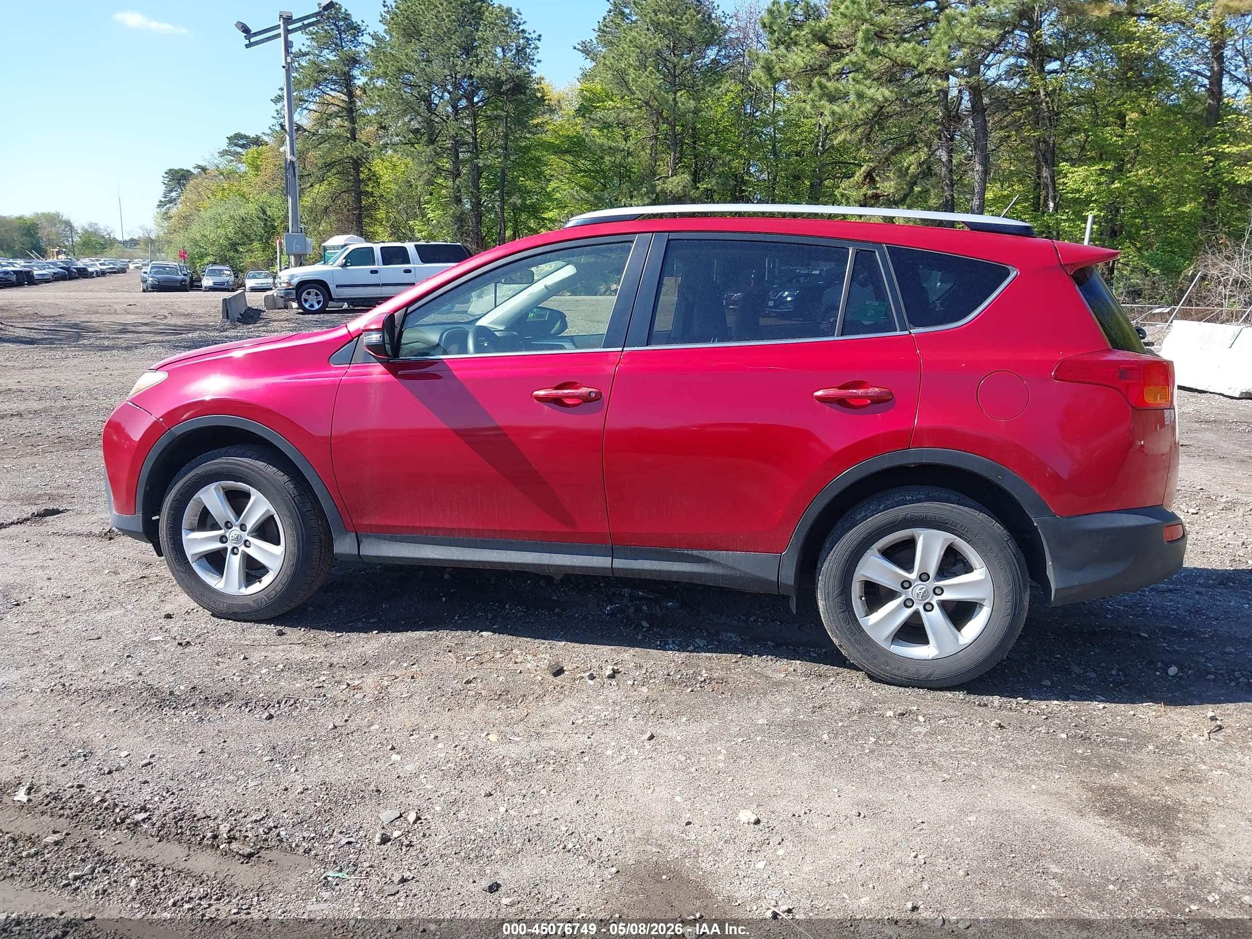 2013 Toyota Rav4 Xle Red vin: JTMRFREV0D5002600