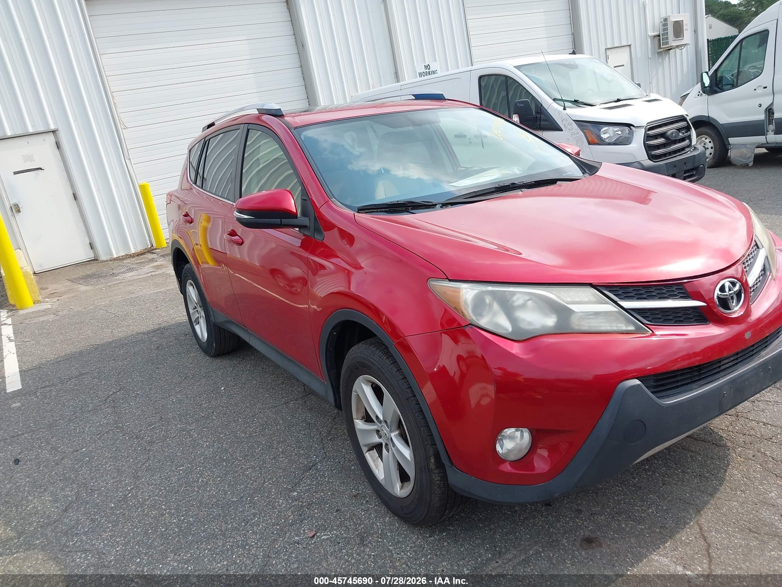 2013 Toyota Rav4 Xle Red vin: JTMRFREV0D5002600