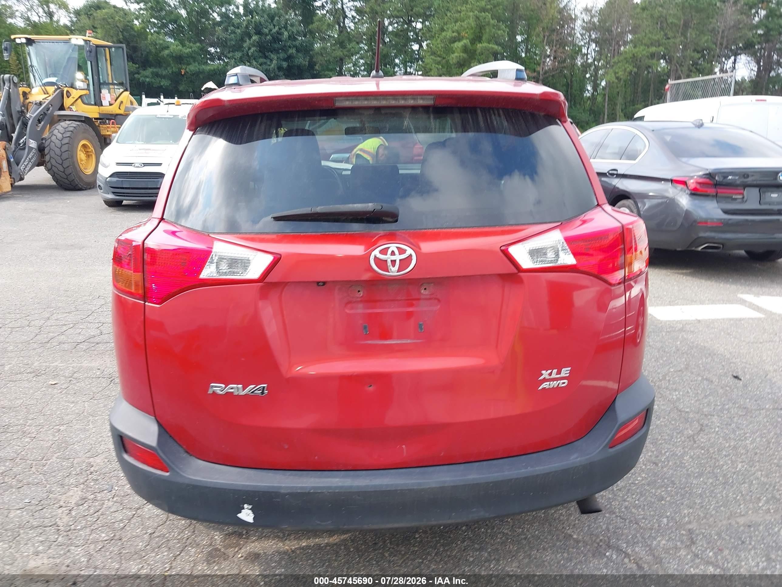 2013 Toyota Rav4 Xle Red vin: JTMRFREV0D5002600