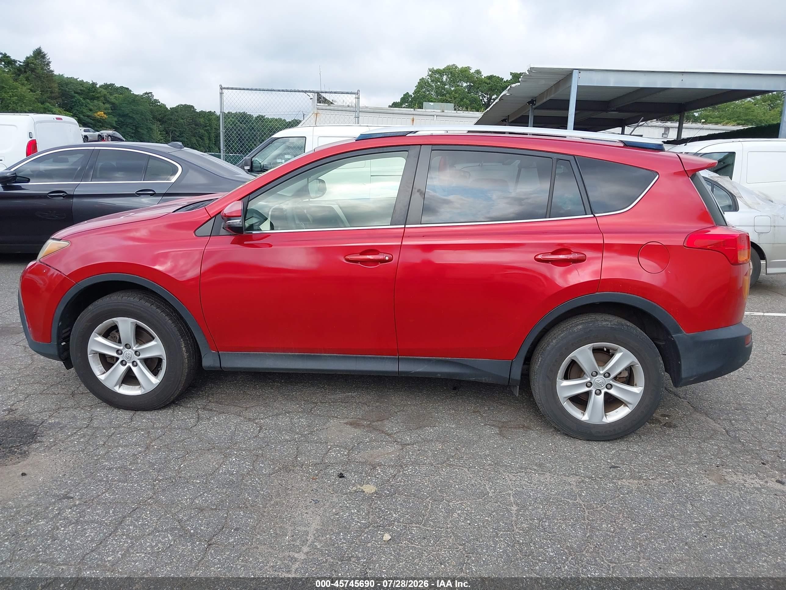 2013 Toyota Rav4 Xle Red vin: JTMRFREV0D5002600