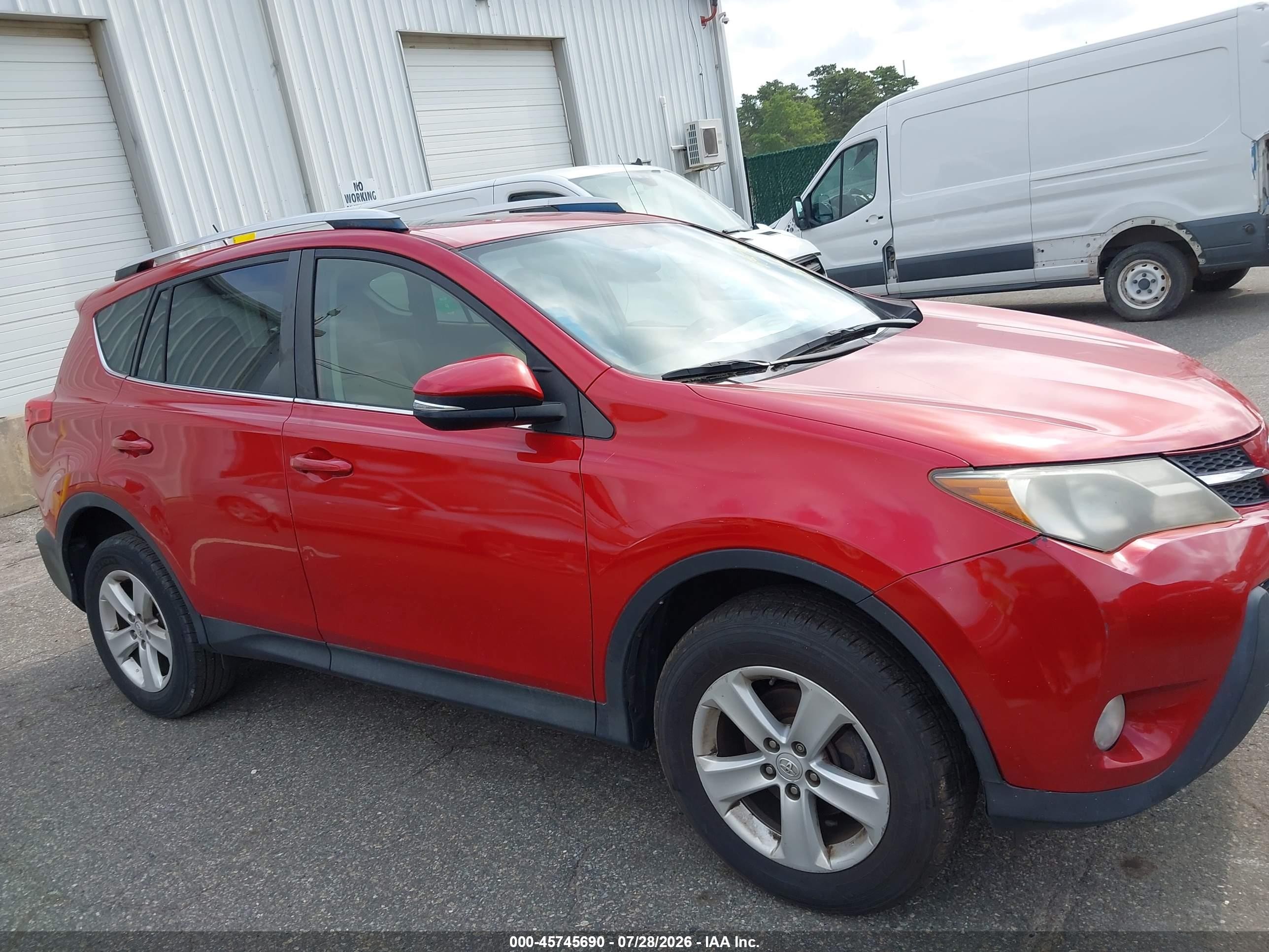 2013 Toyota Rav4 Xle Red vin: JTMRFREV0D5002600
