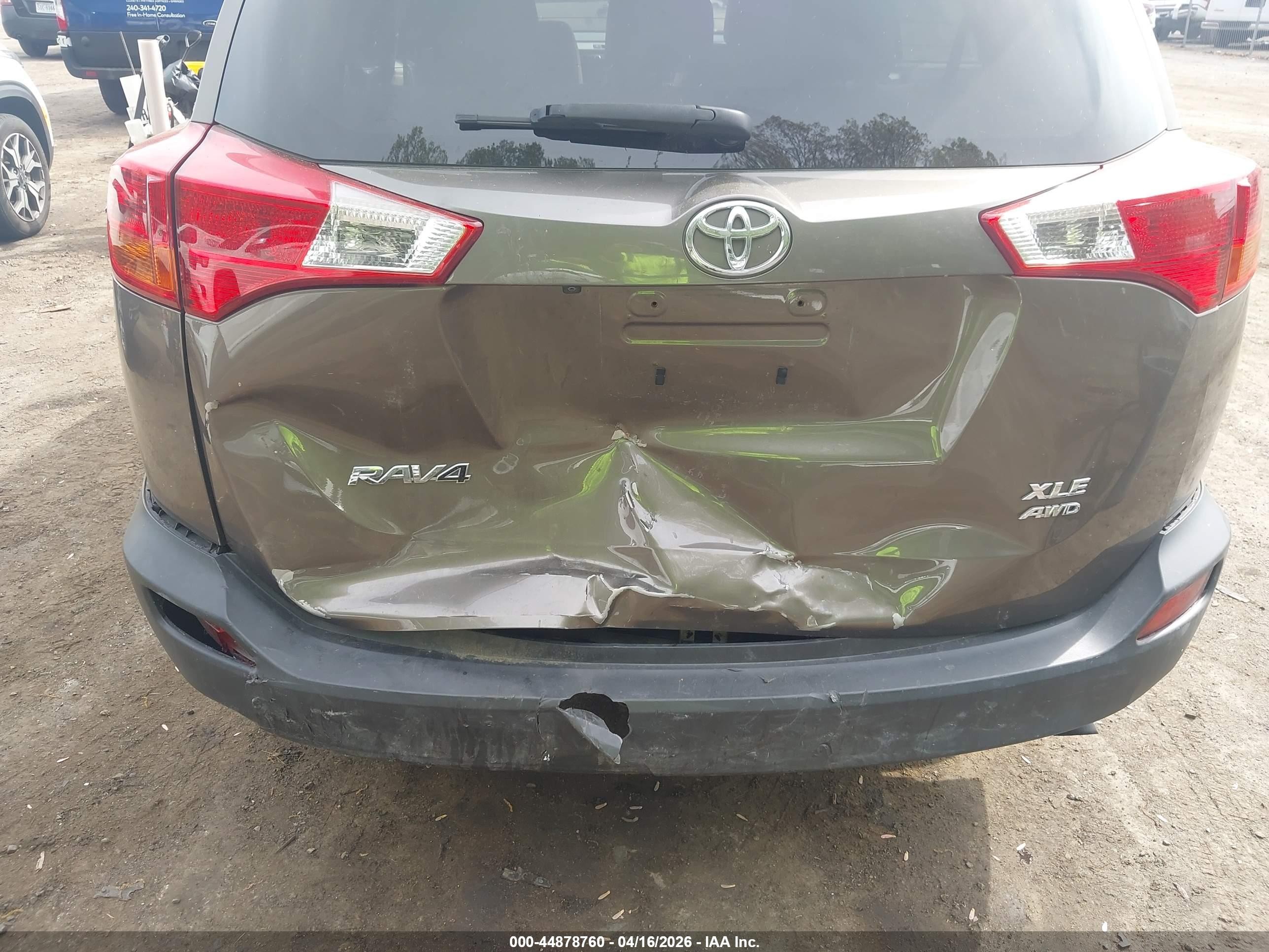 2013 Toyota Rav4 Xle Gray vin: JTMRFREV0DD005244