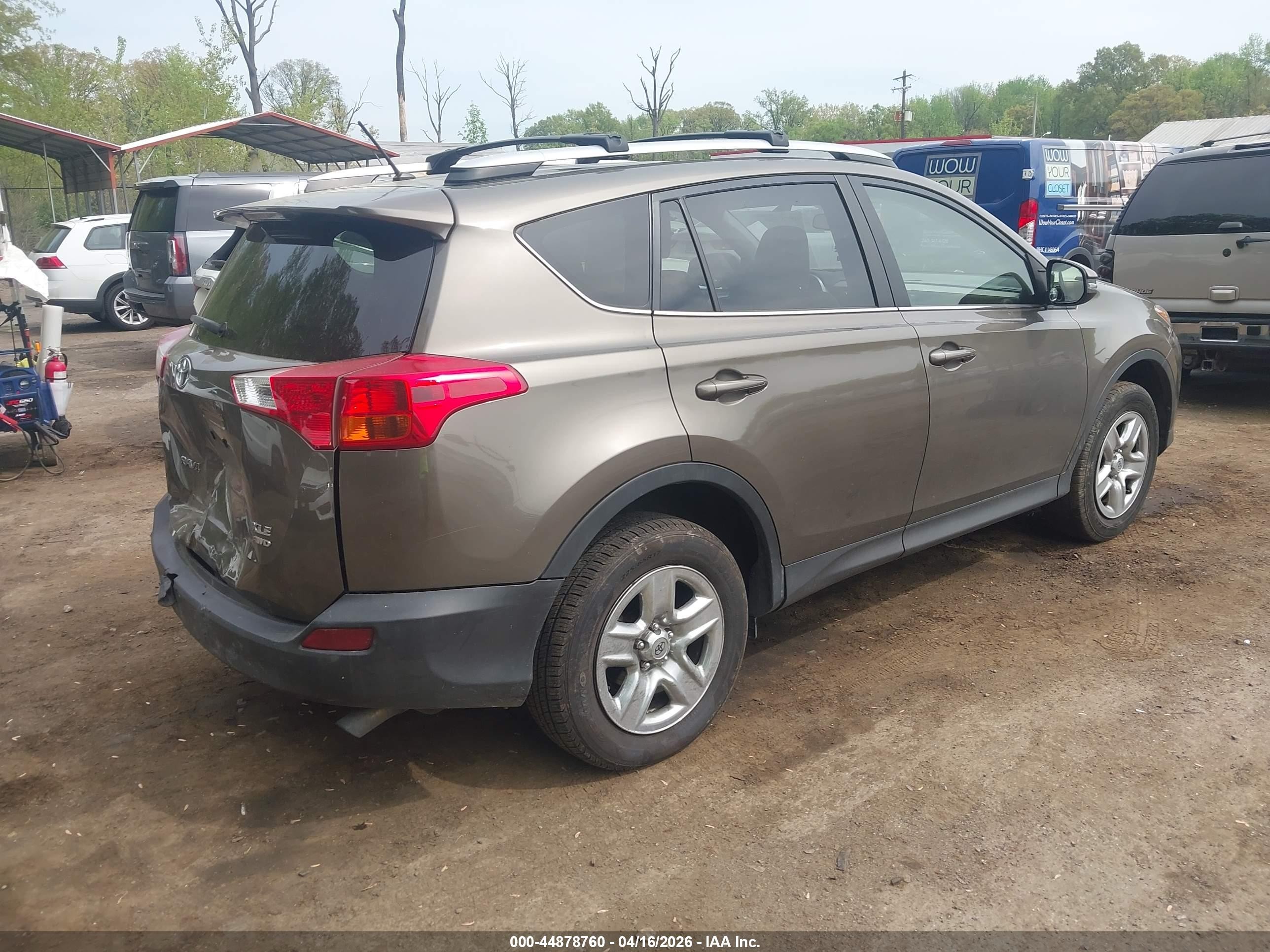 2013 Toyota Rav4 Xle Gray vin: JTMRFREV0DD005244