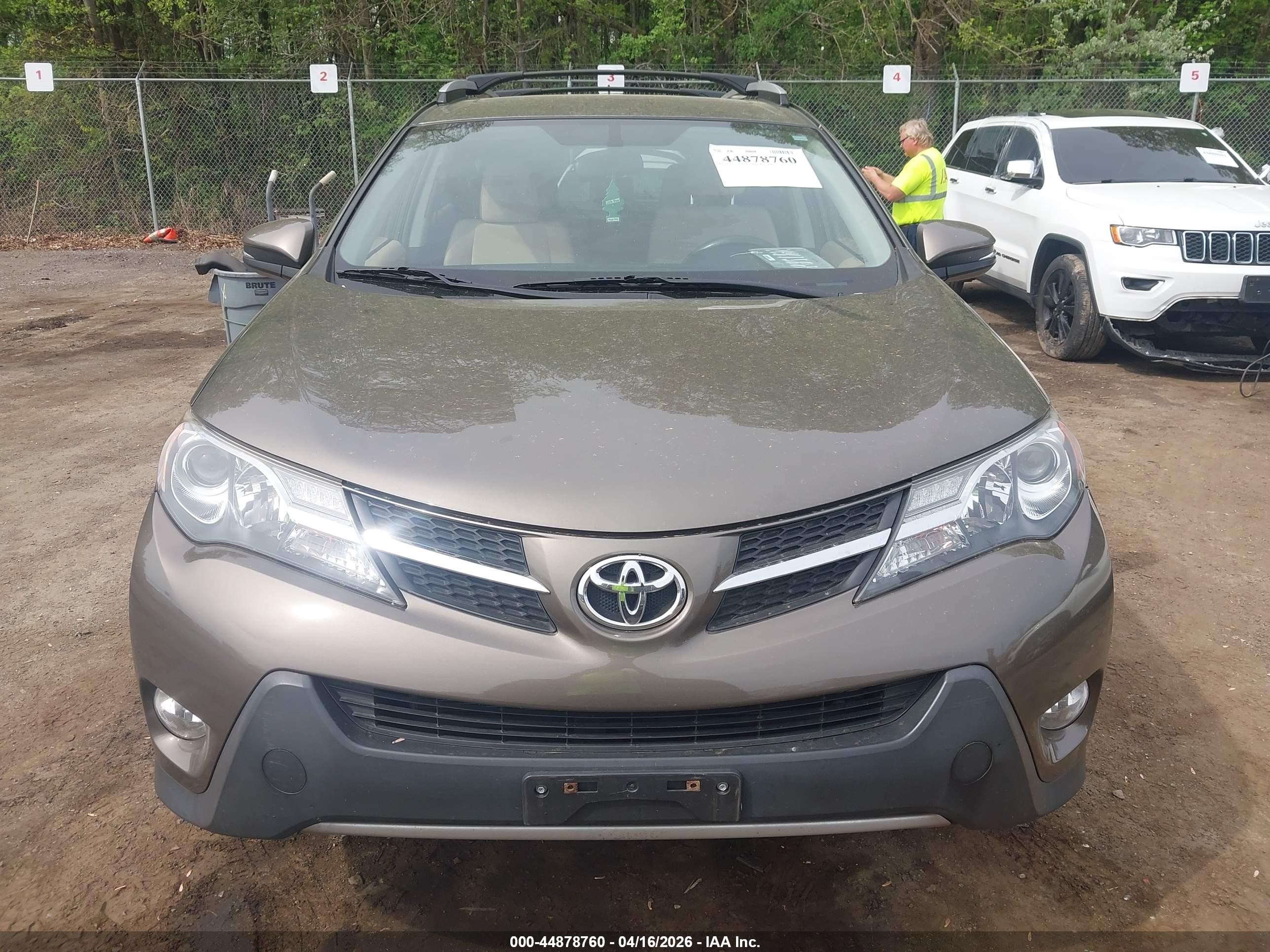 2013 Toyota Rav4 Xle Gray vin: JTMRFREV0DD005244