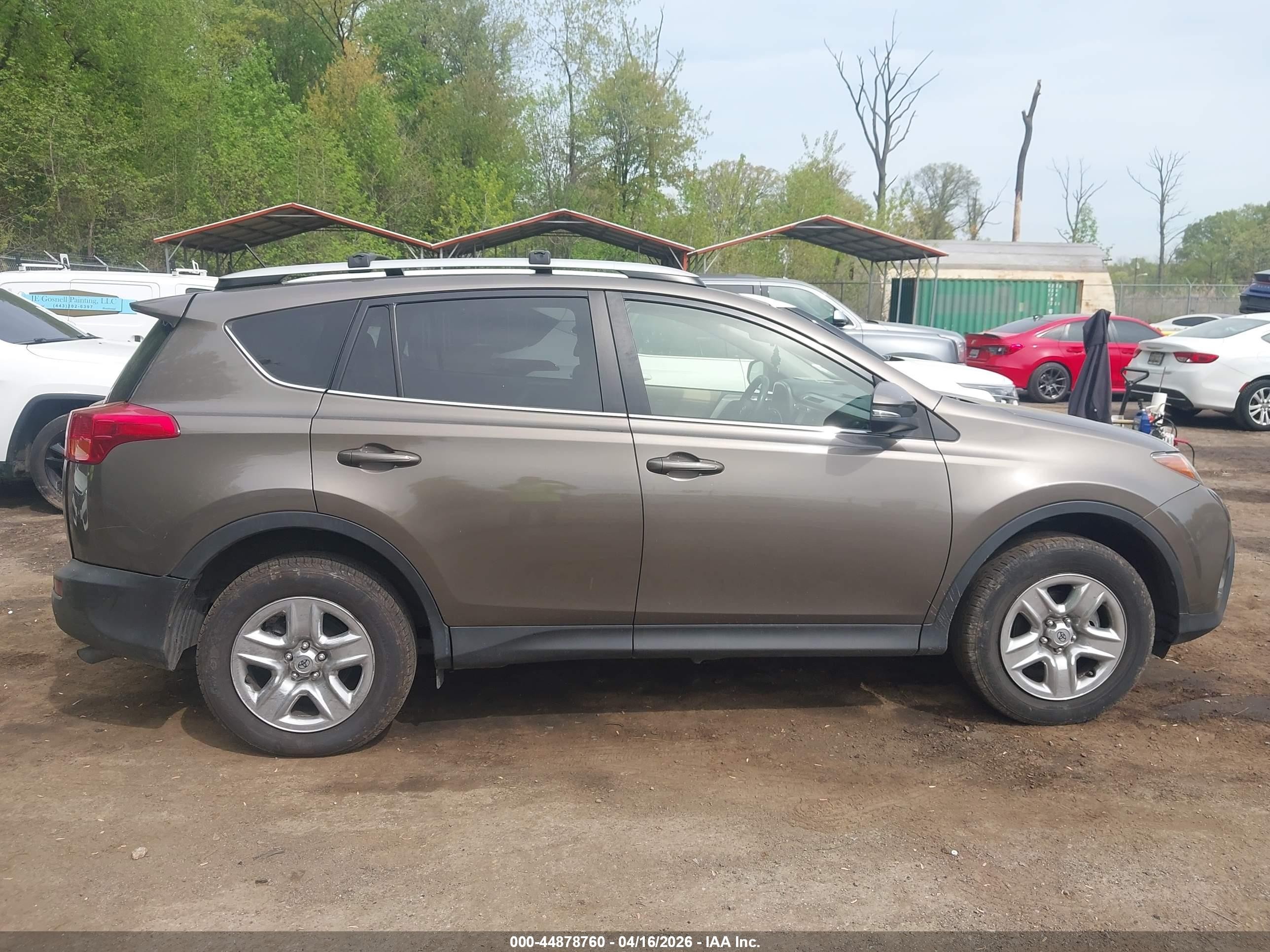 2013 Toyota Rav4 Xle Gray vin: JTMRFREV0DD005244