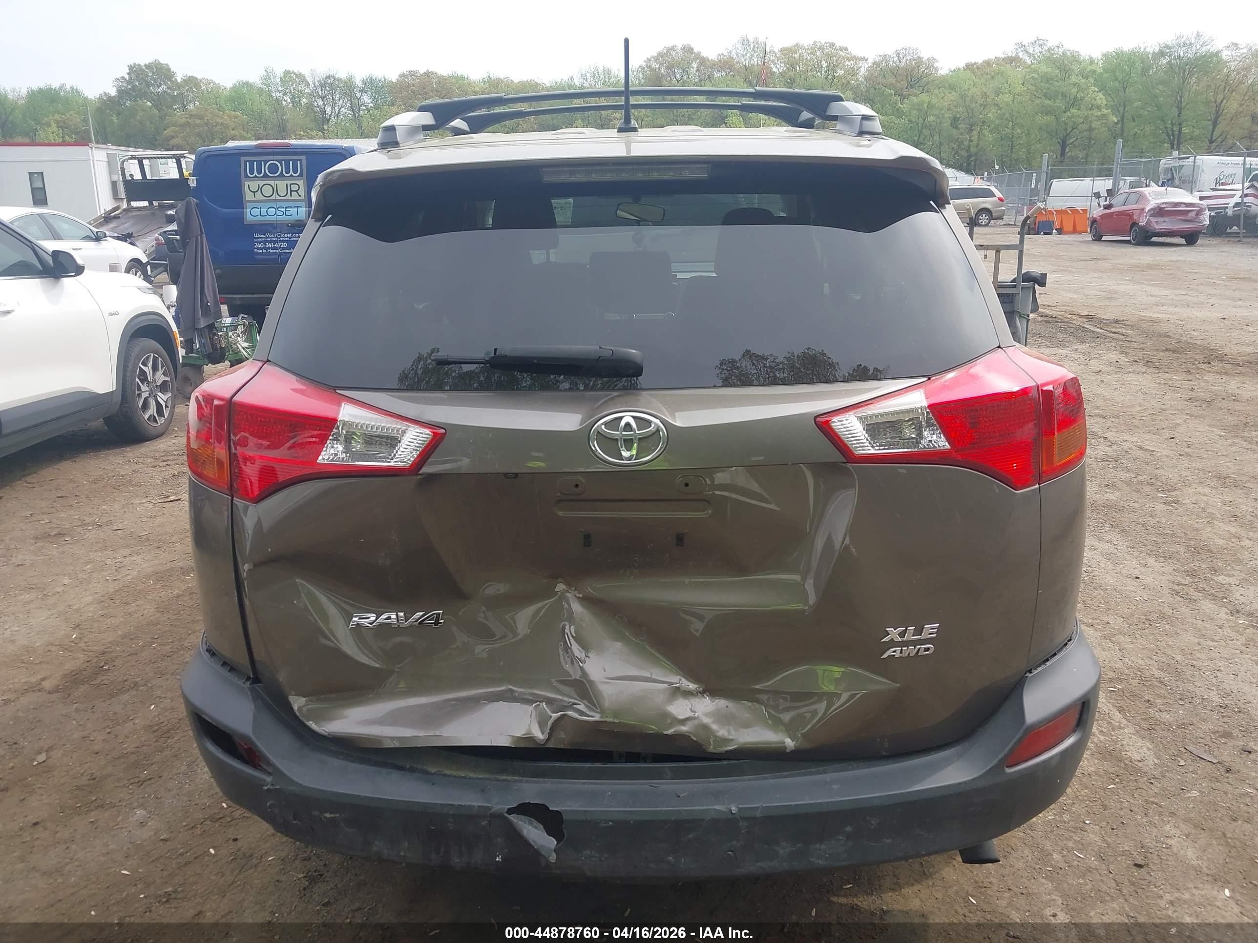 2013 Toyota Rav4 Xle Gray vin: JTMRFREV0DD005244