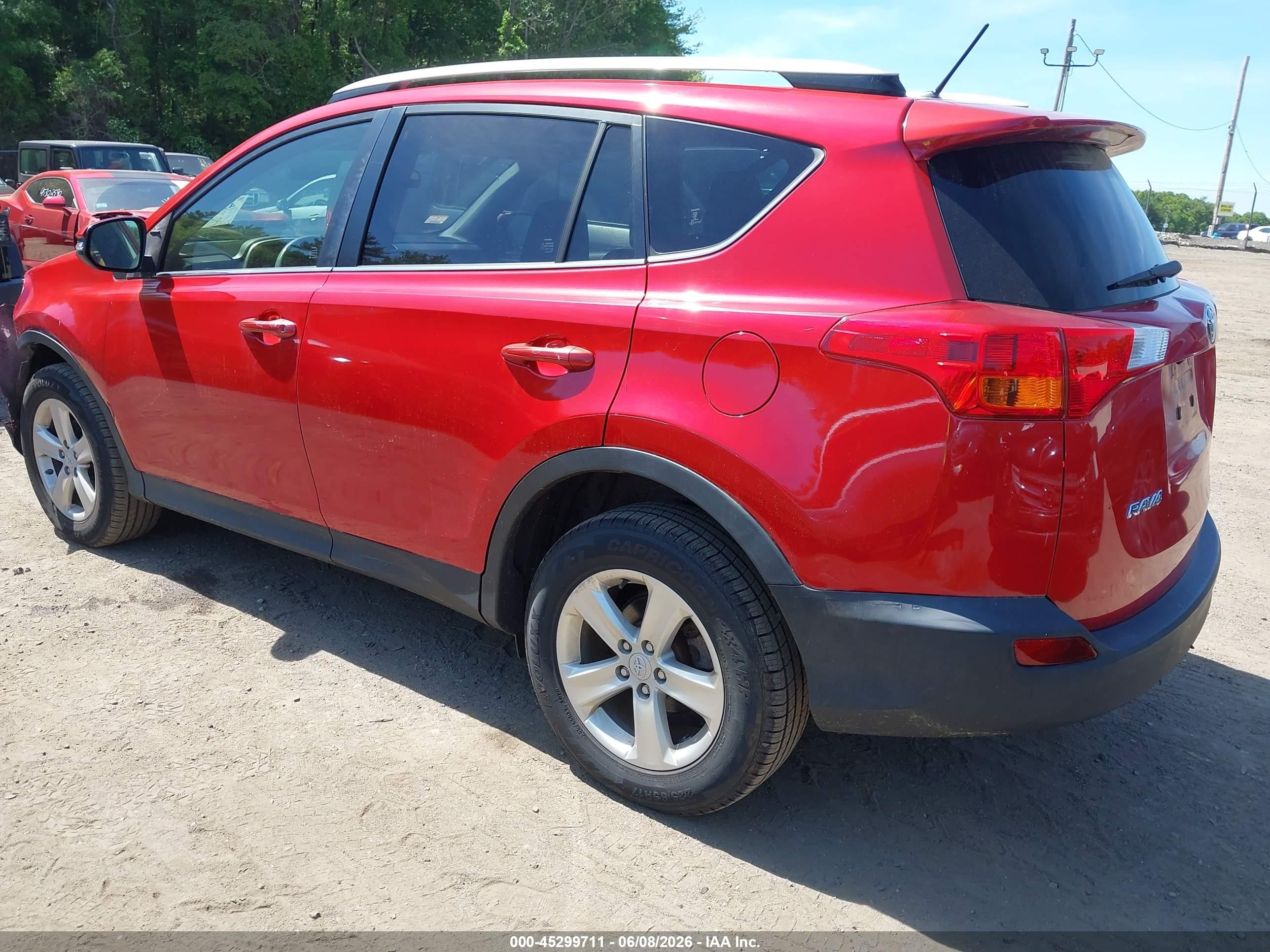 2013 Toyota Rav4 Xle Red vin: JTMRFREV0DD024800