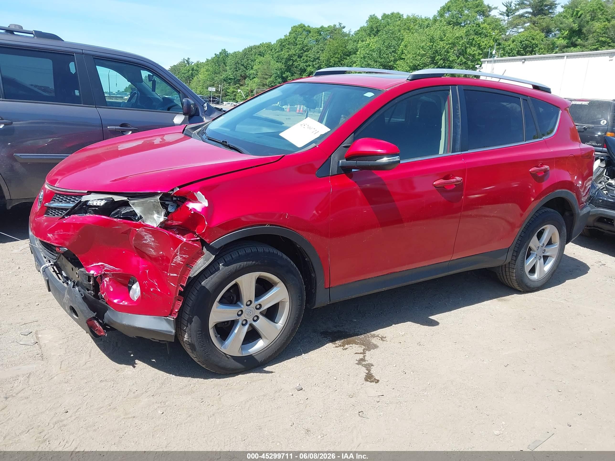 2013 Toyota Rav4 Xle Red vin: JTMRFREV0DD024800